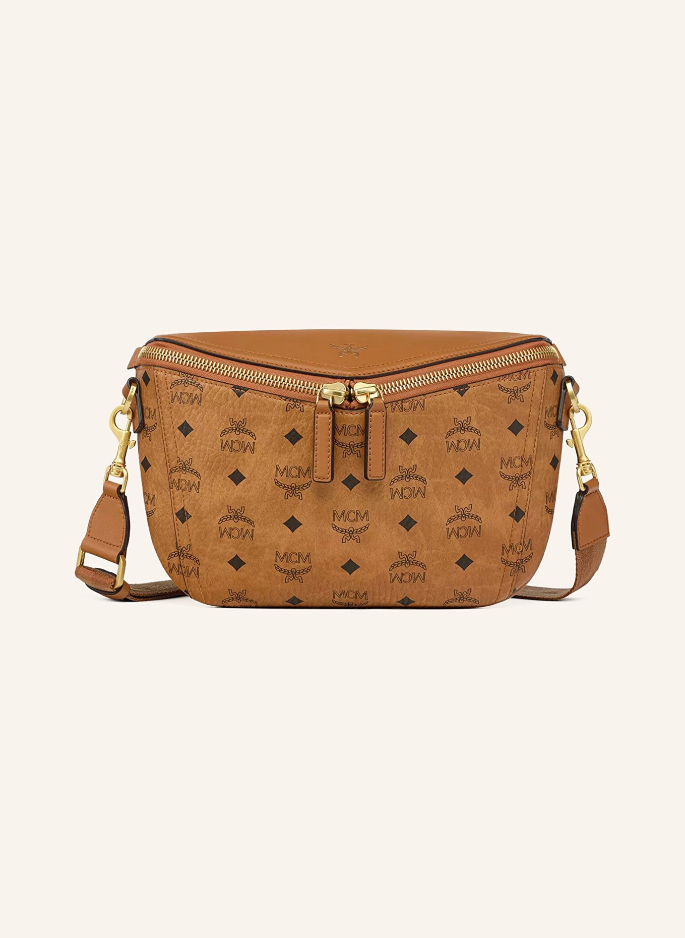 MCM Umhängetasche DIAMOND 3D: COGNAC