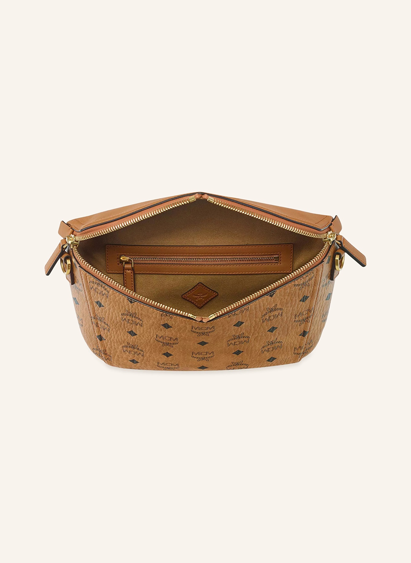 MCM Umhängetasche DIAMOND 3D: COGNAC