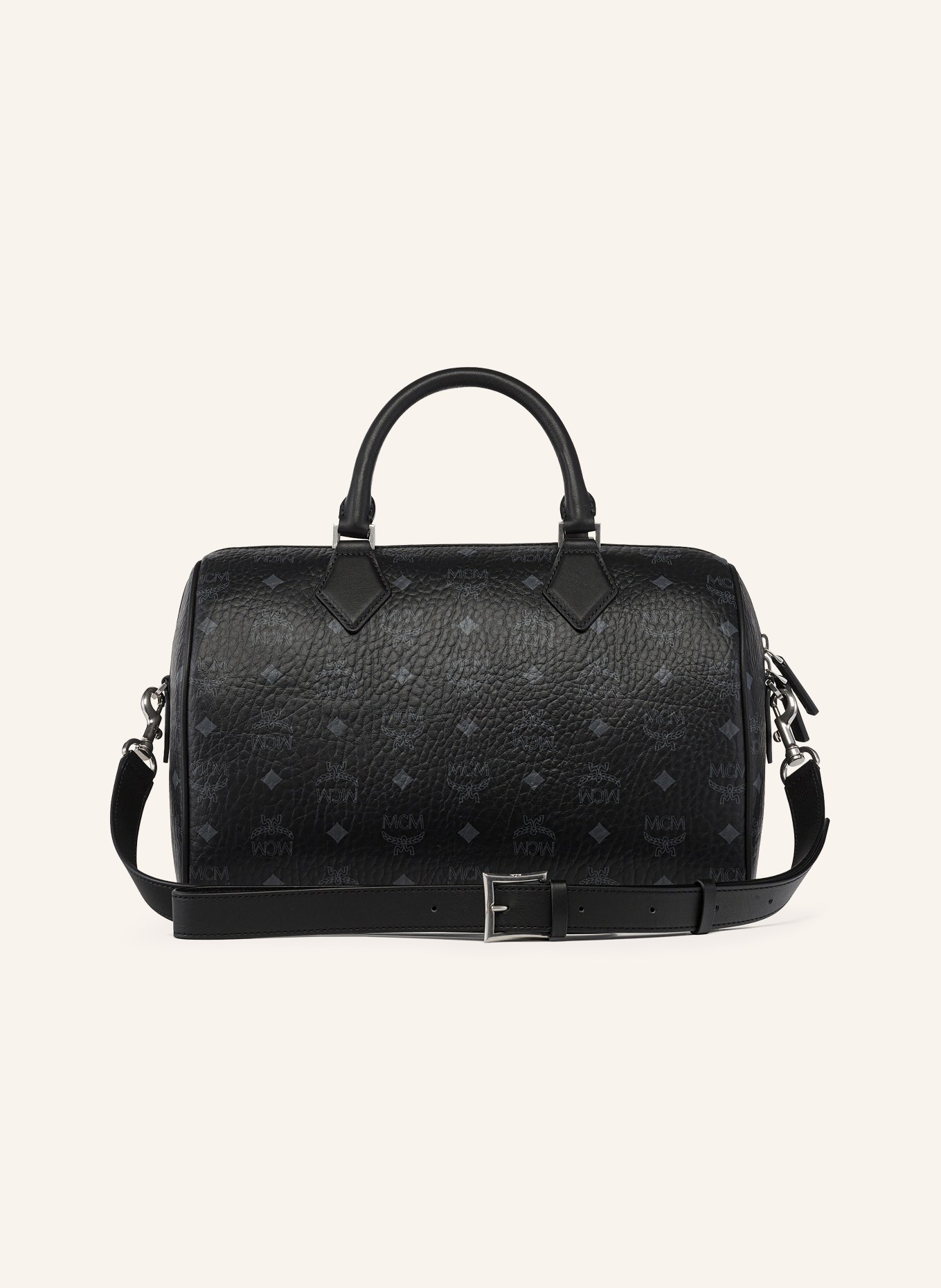 MCM Torebka ELLA MEDIUM: CZARNY / SREBRNY / CZIEMNOSZARY