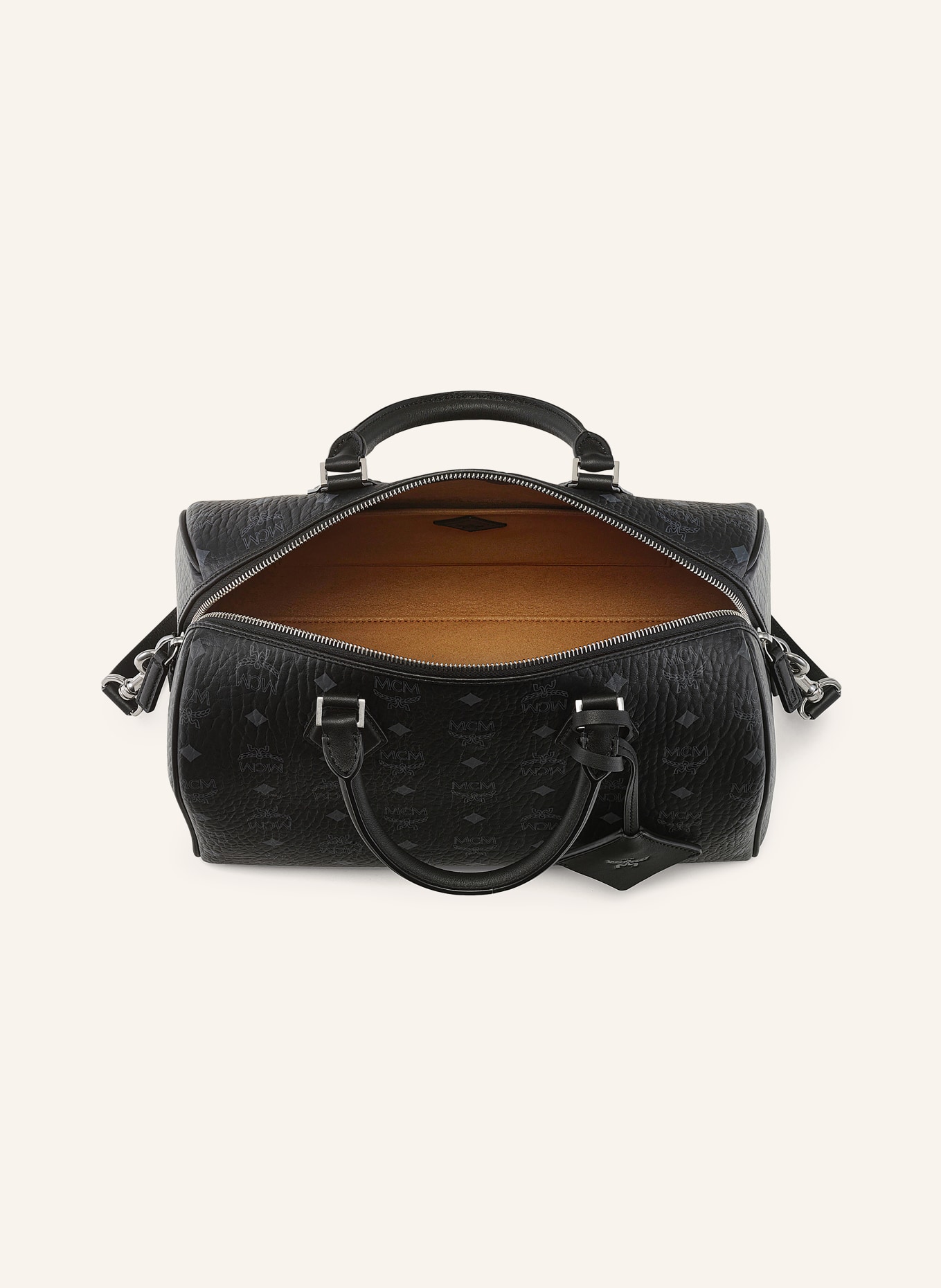 MCM Torebka ELLA MEDIUM: CZARNY / SREBRNY / CZIEMNOSZARY