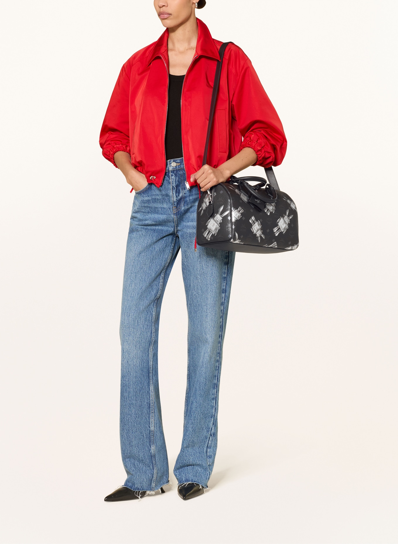 MCM Handtas ELLA BOSTON MEDIUM: ZWART / ZILVER / GRIJS