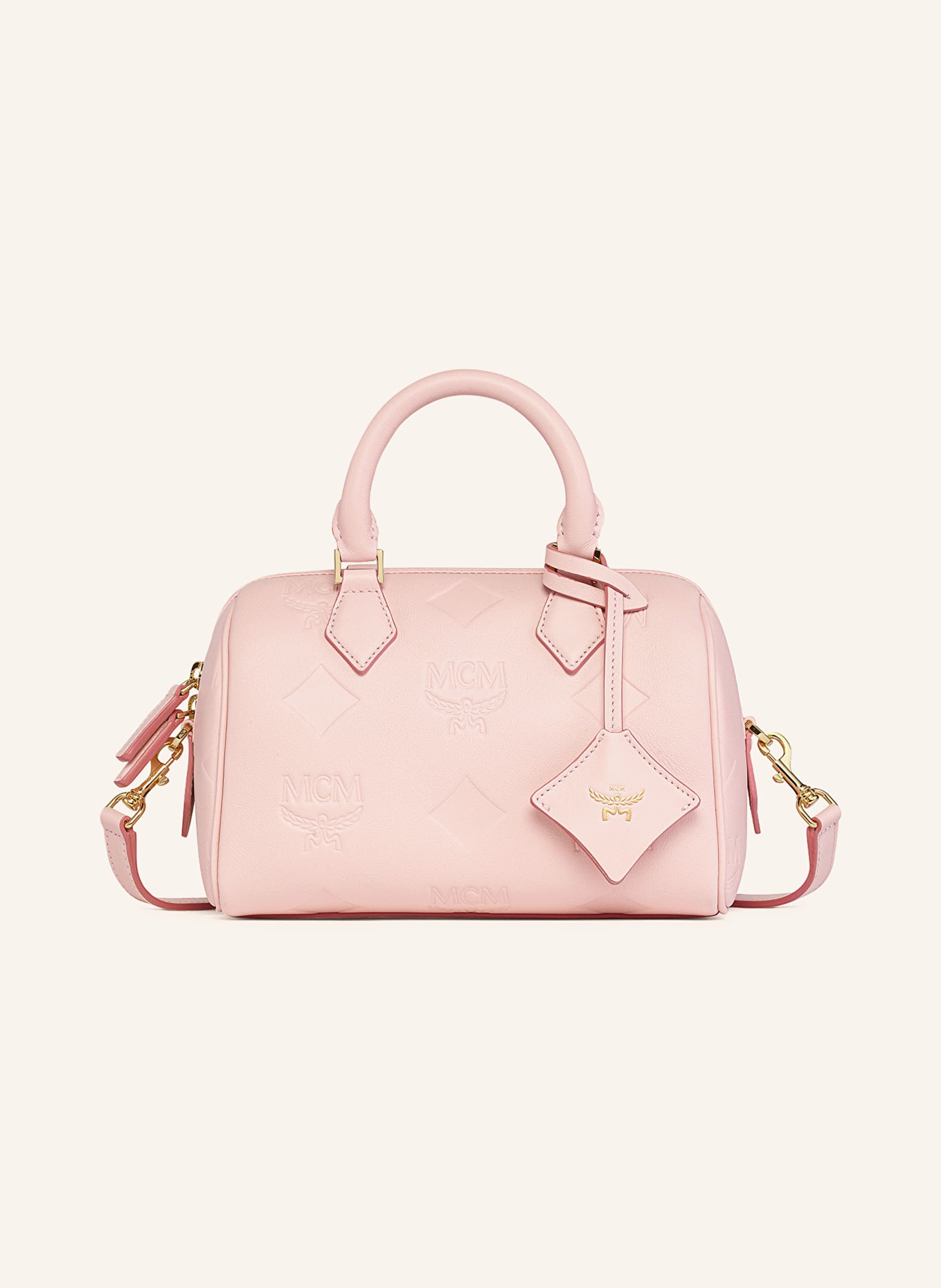 MCM ELLA BOSTON SMALL handbag: LIGHT PINK