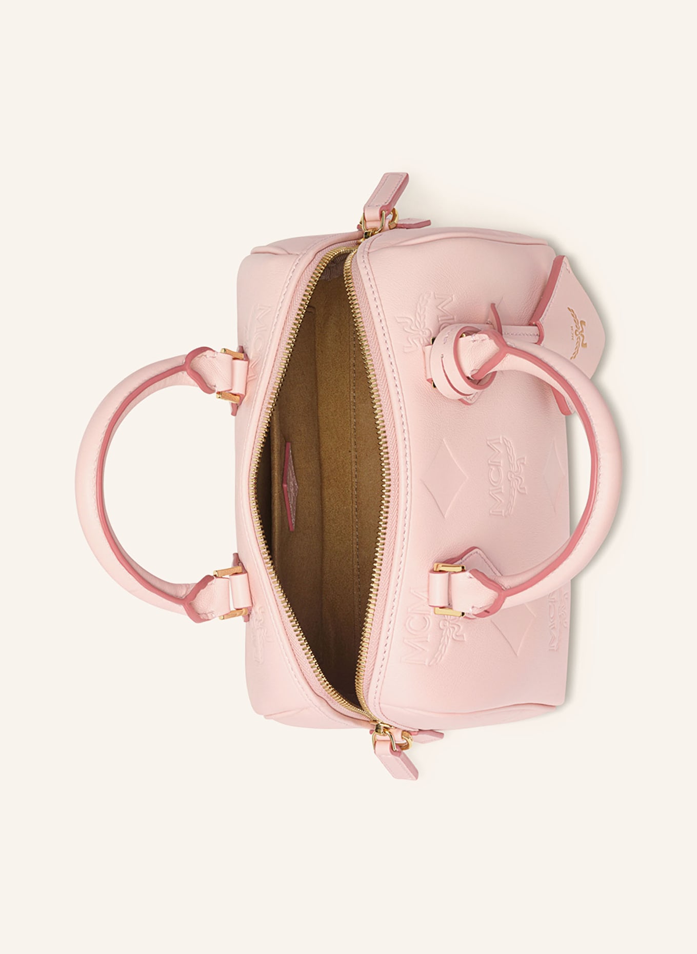 MCM ELLA BOSTON SMALL handbag: LIGHT PINK