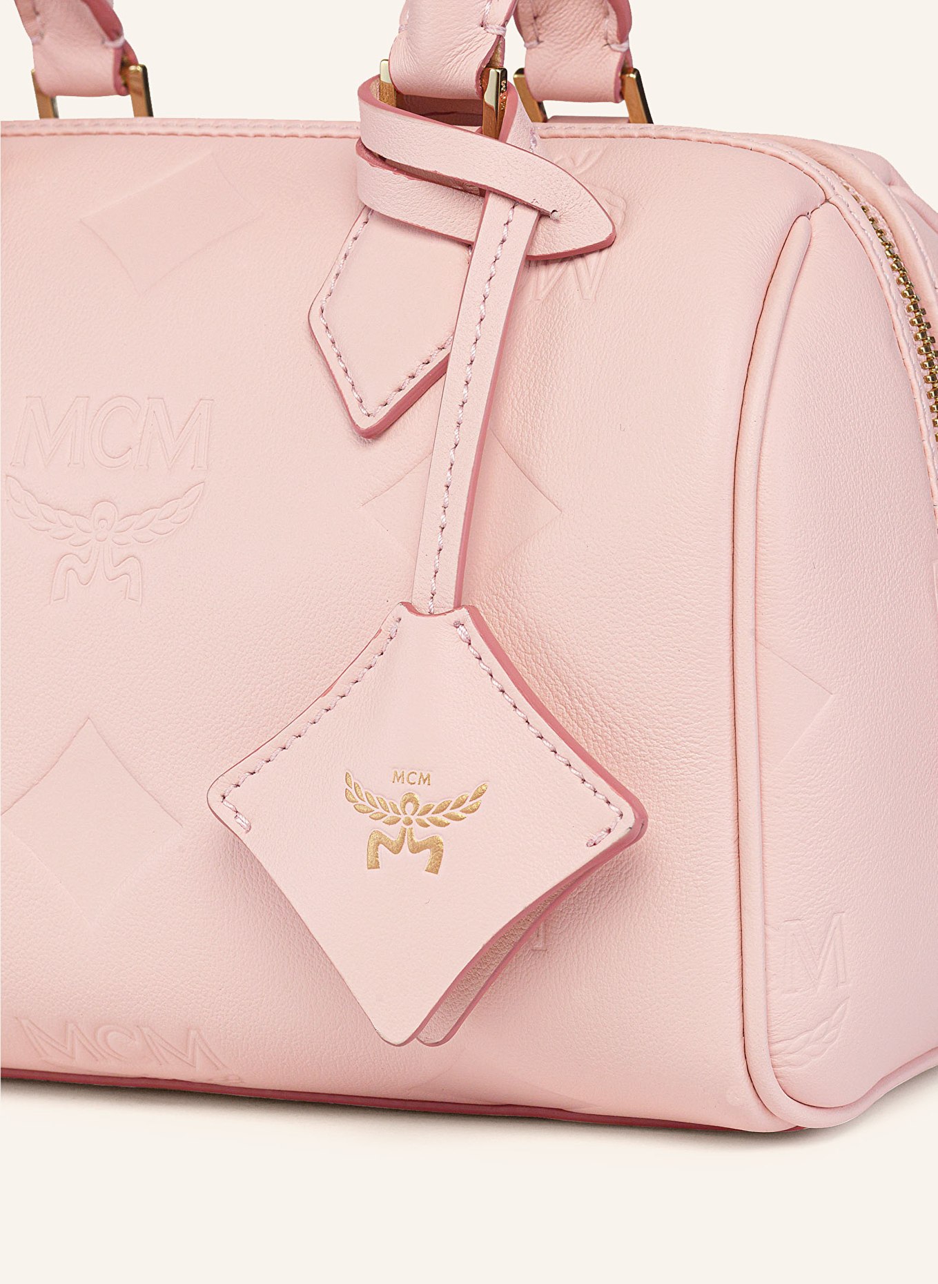 MCM ELLA BOSTON SMALL handbag: LIGHT PINK