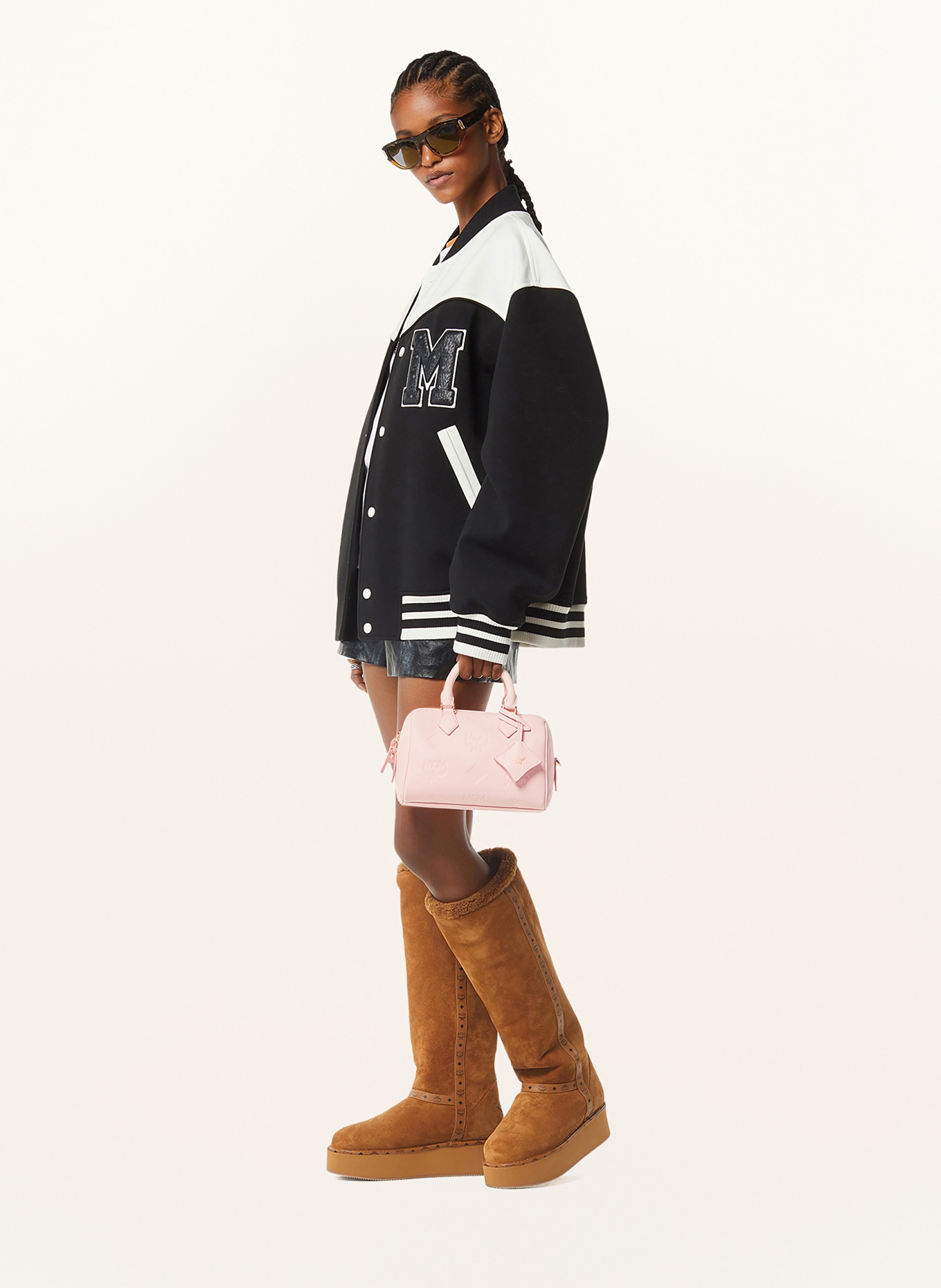 MCM Handtas ELLA BOSTON SMALL: ROSE CLAIR