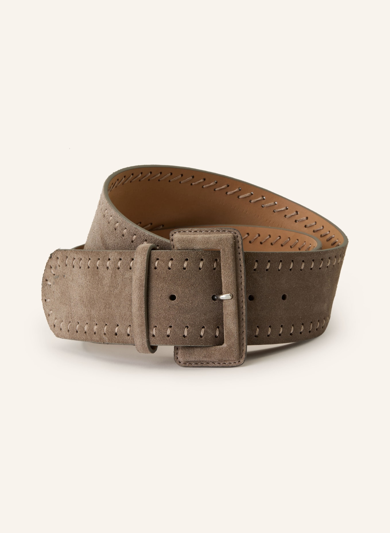 Reptile's House leather belt: TAUPE
