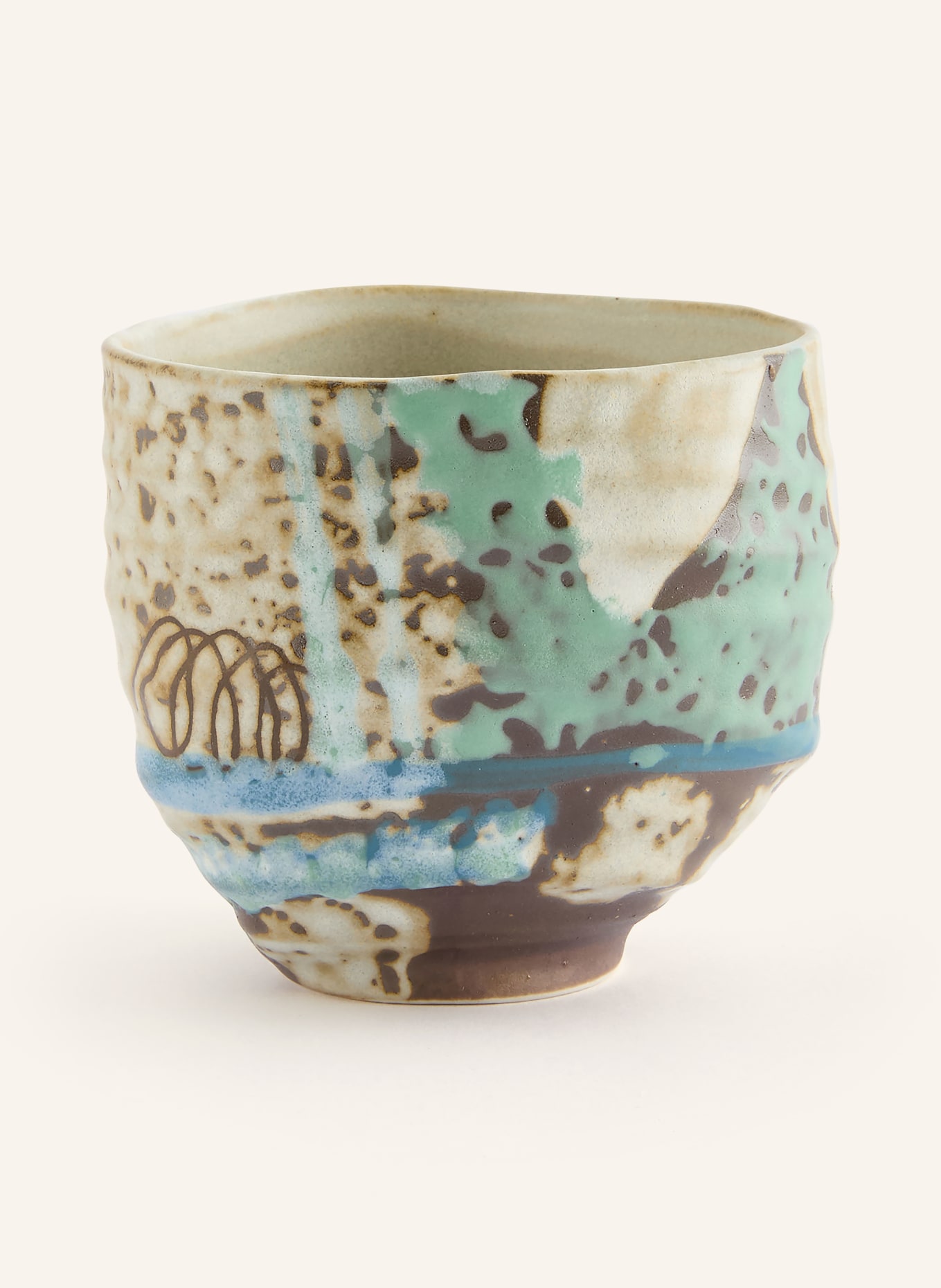 hkliving 4er-Set Becher: ROSA / HELLBLAU