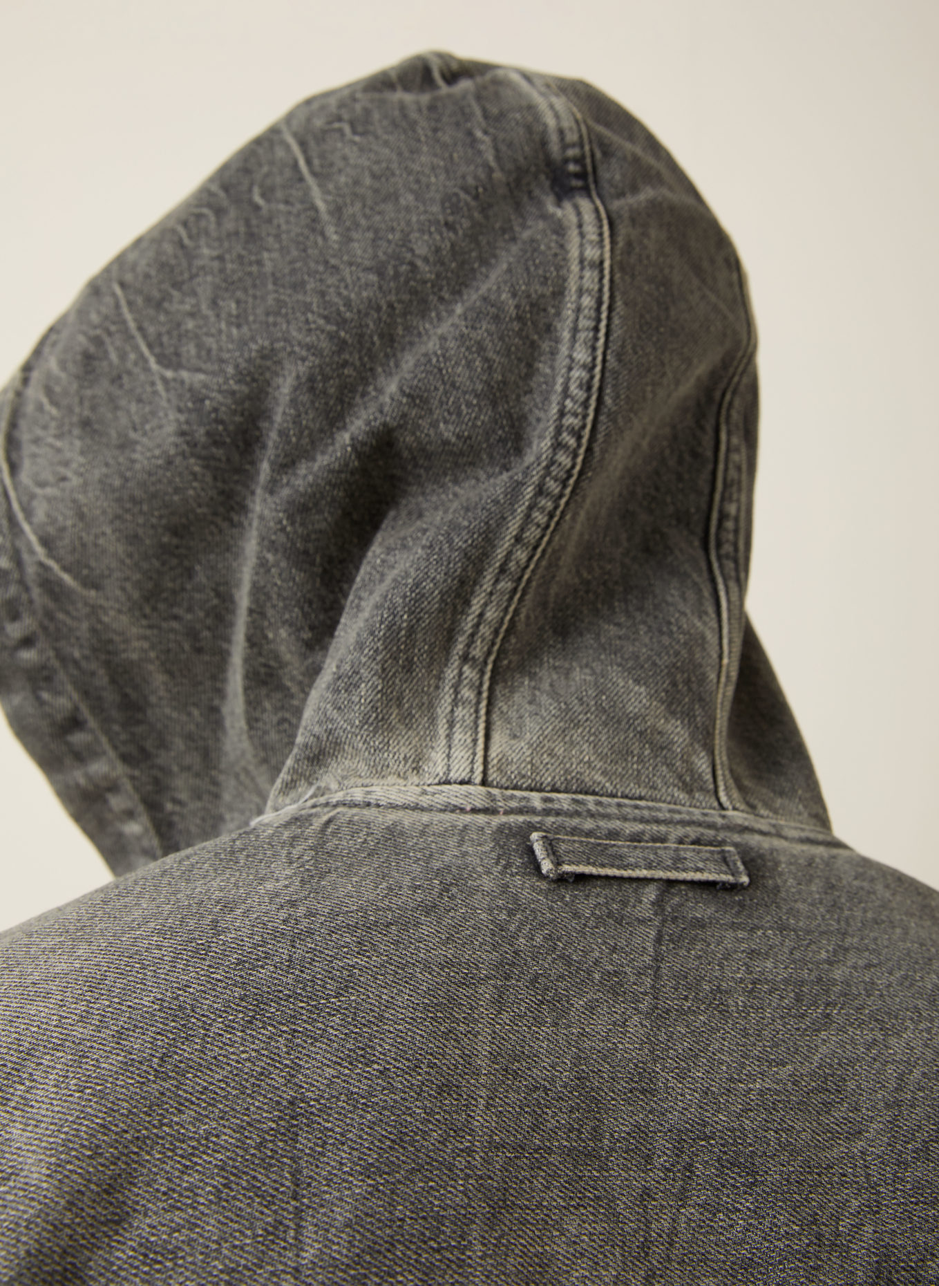 Acne Studios Oversized denim jacket: GRAY