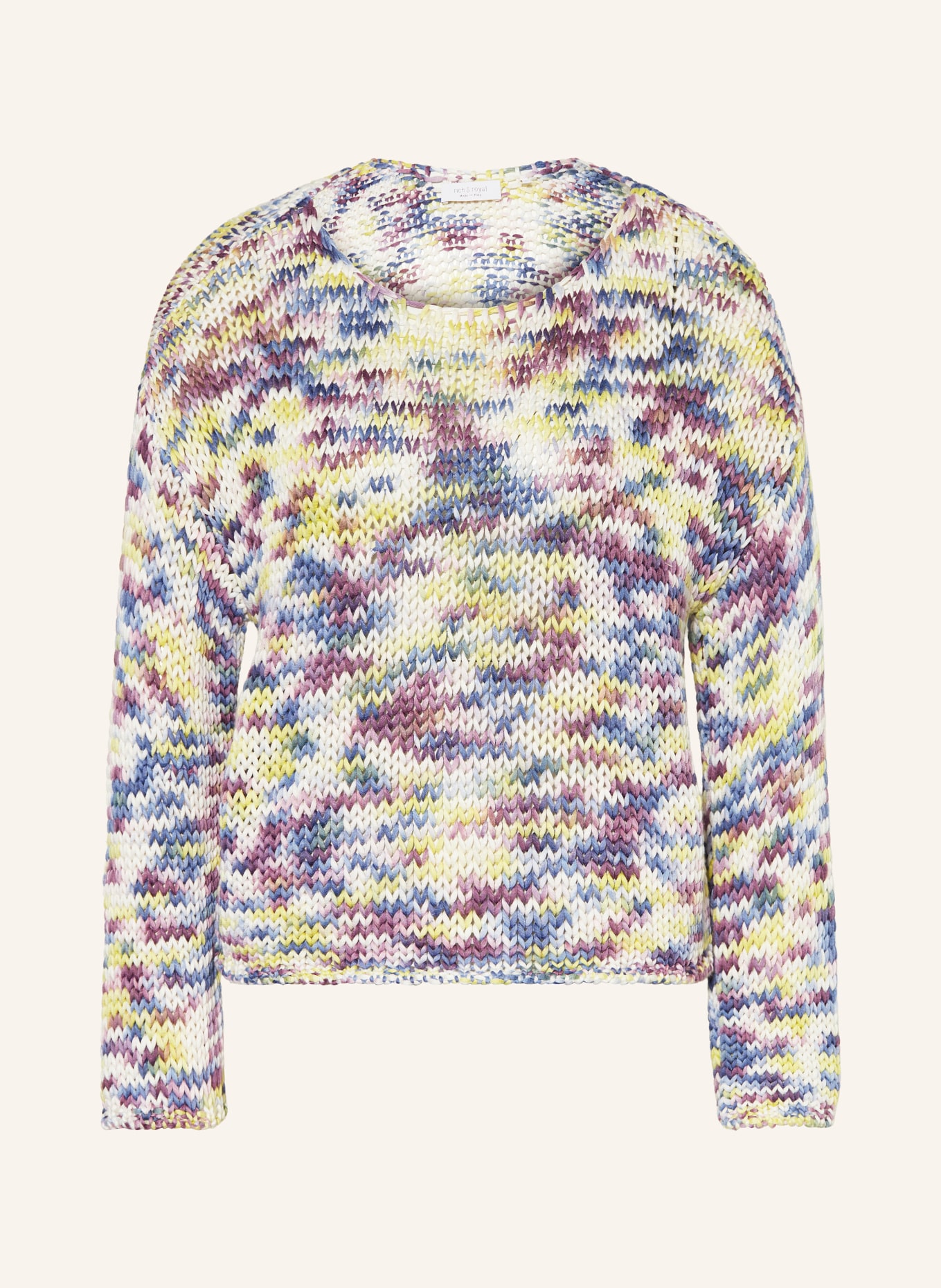 Rich & Royal Pullover: LILA / HELLGRÜN / BLAU