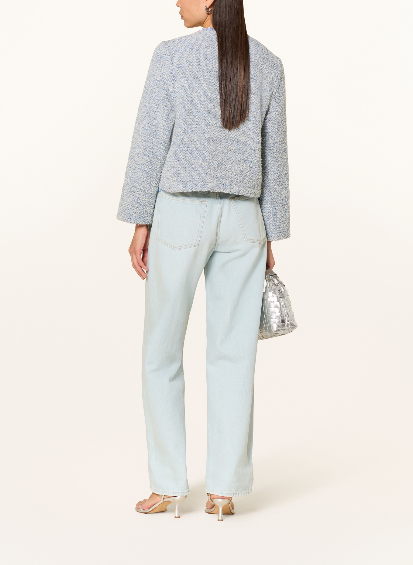 Rich & Royal Swetry z falbanami: JASNONIEBIESKI / BRĄZOWY / BIAŁY