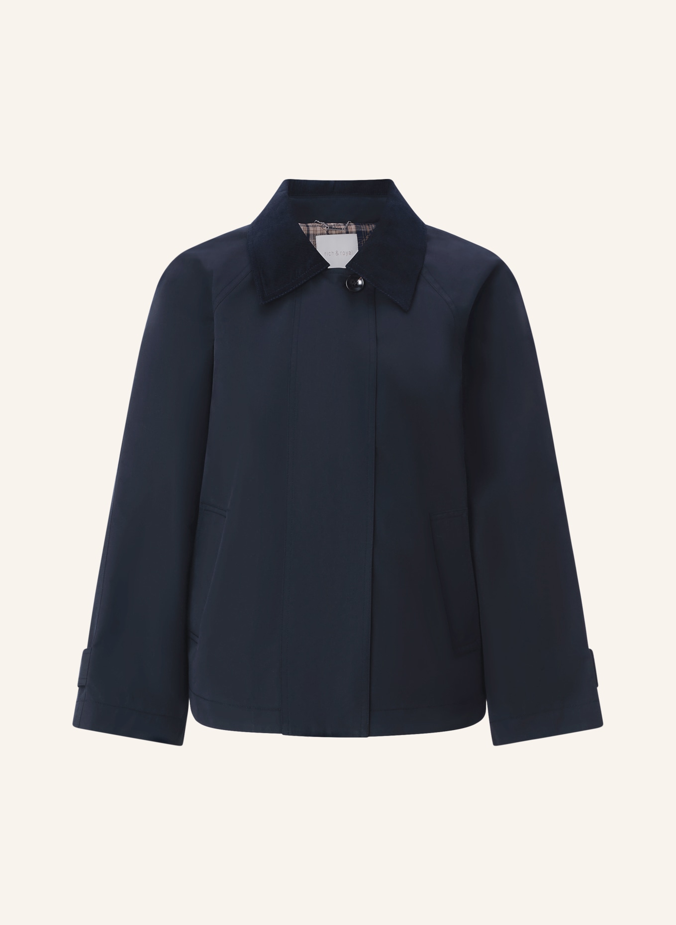 Rich & Royal trench coat: DARK BLUE