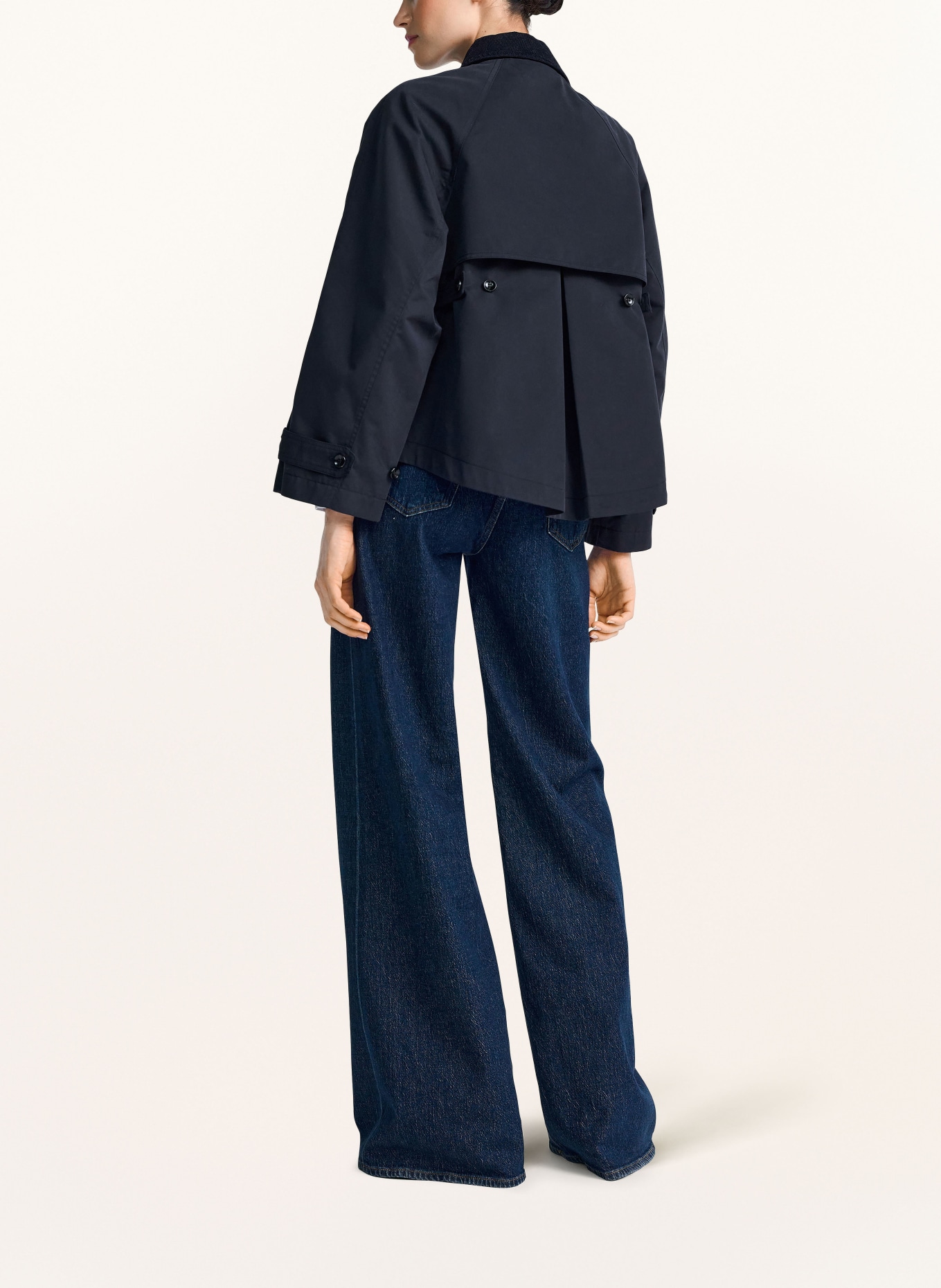 Rich & Royal trench coat: DARK BLUE