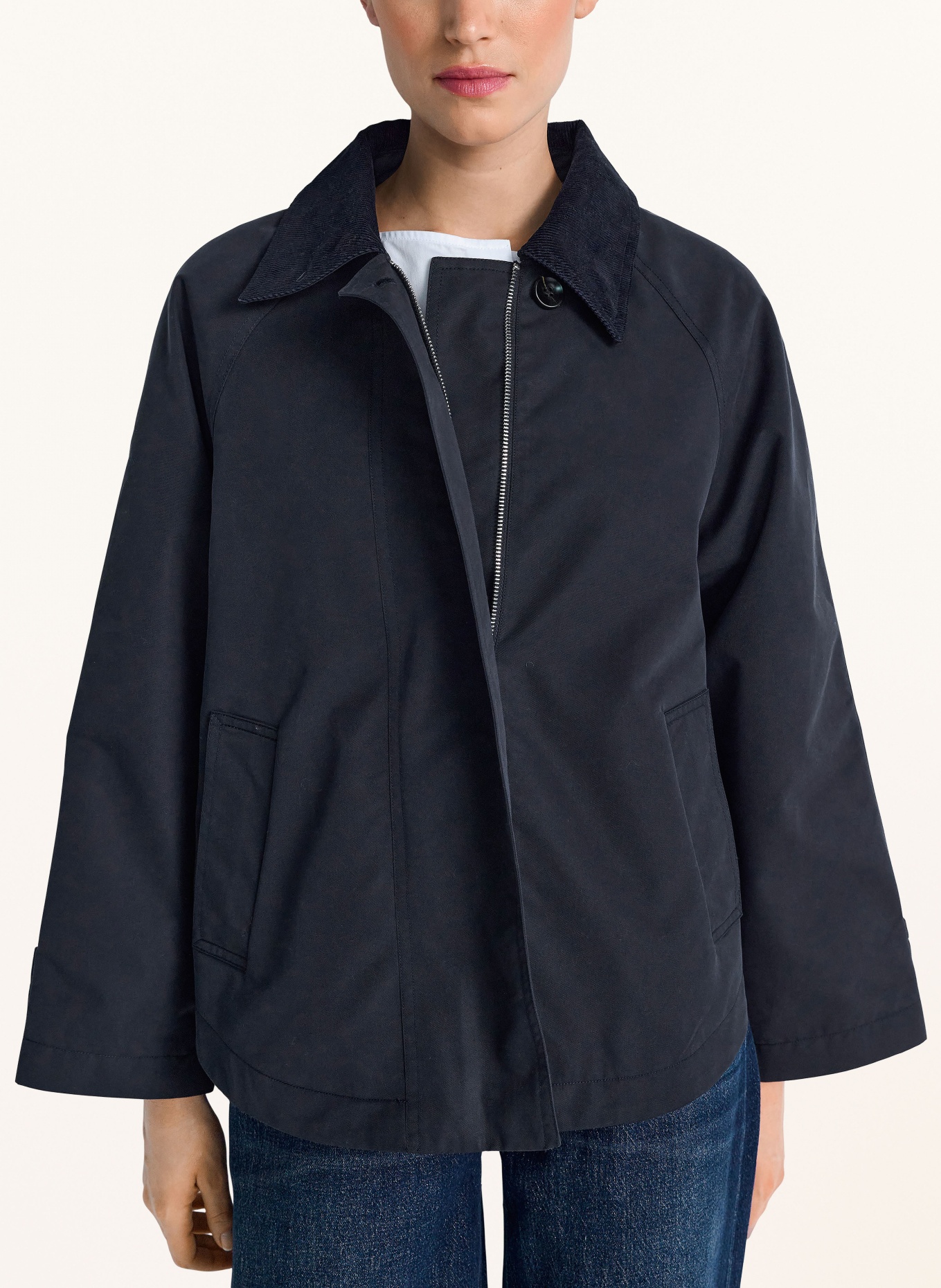 Rich & Royal trench coat: DARK BLUE