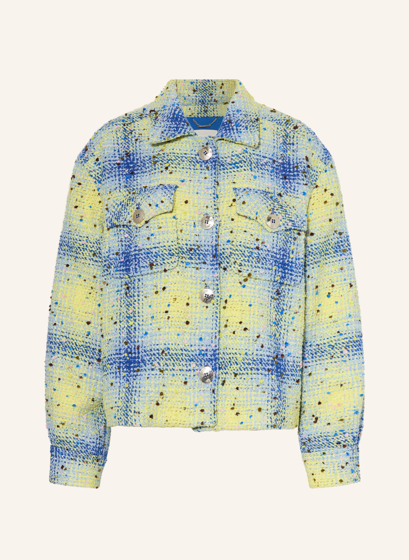 Rich & Royal overjacket: YELLOW / BLUE GRAY / BLUE