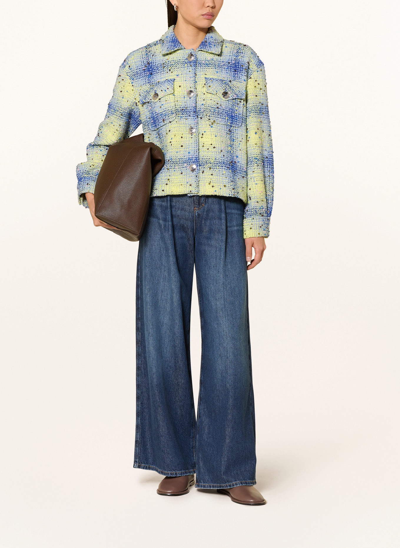 Rich & Royal overjacket: YELLOW / BLUE GRAY / BLUE