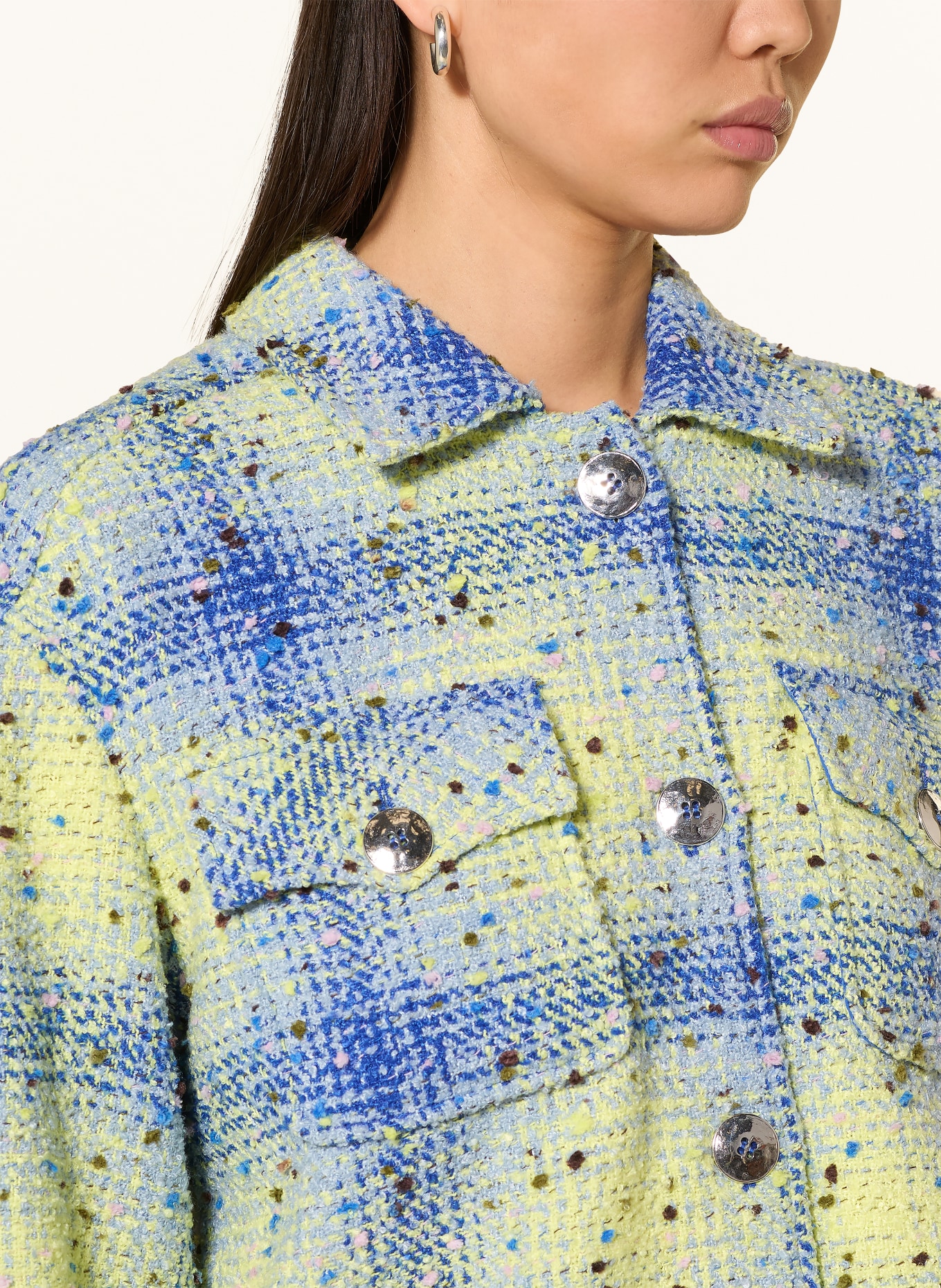 Rich & Royal overjacket: YELLOW / BLUE GRAY / BLUE