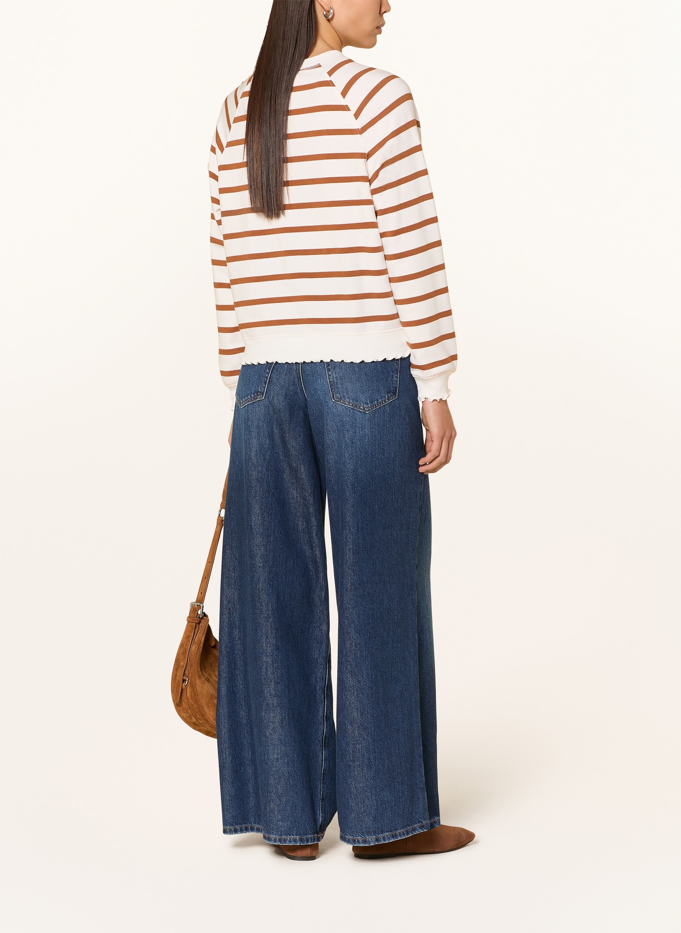 Rich & Royal Sweatshirt: WEISS / BRAUN