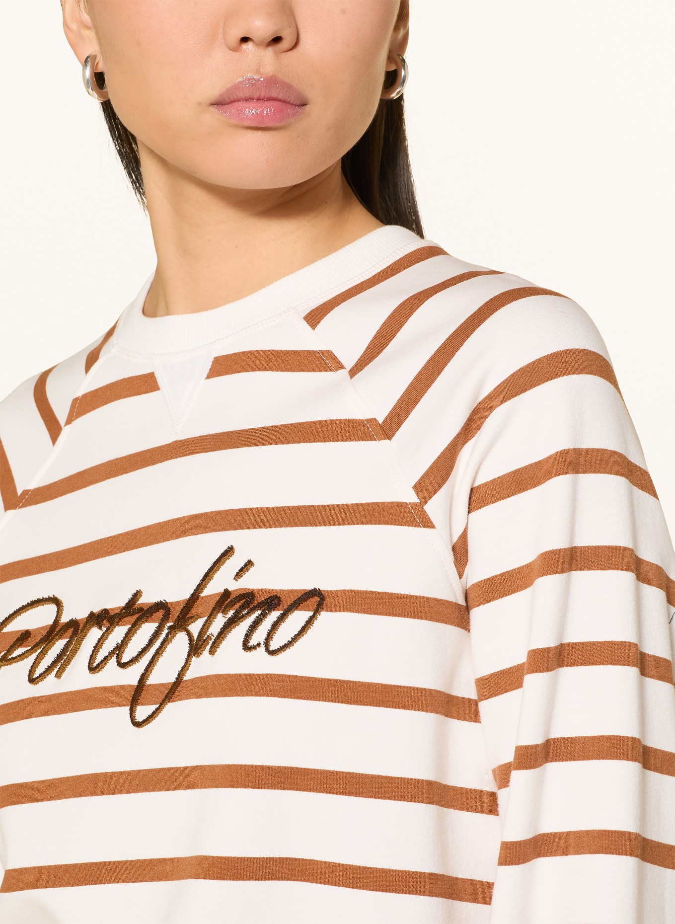 Rich & Royal Sweatshirt: WEISS / BRAUN