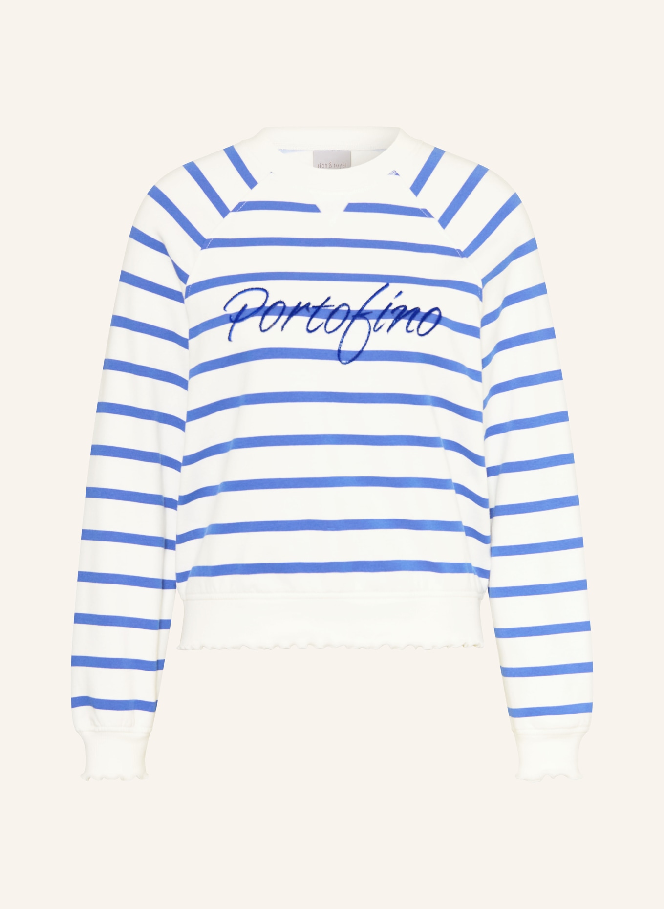 Rich & Royal bluza: BIAŁY / NIEBIESKI