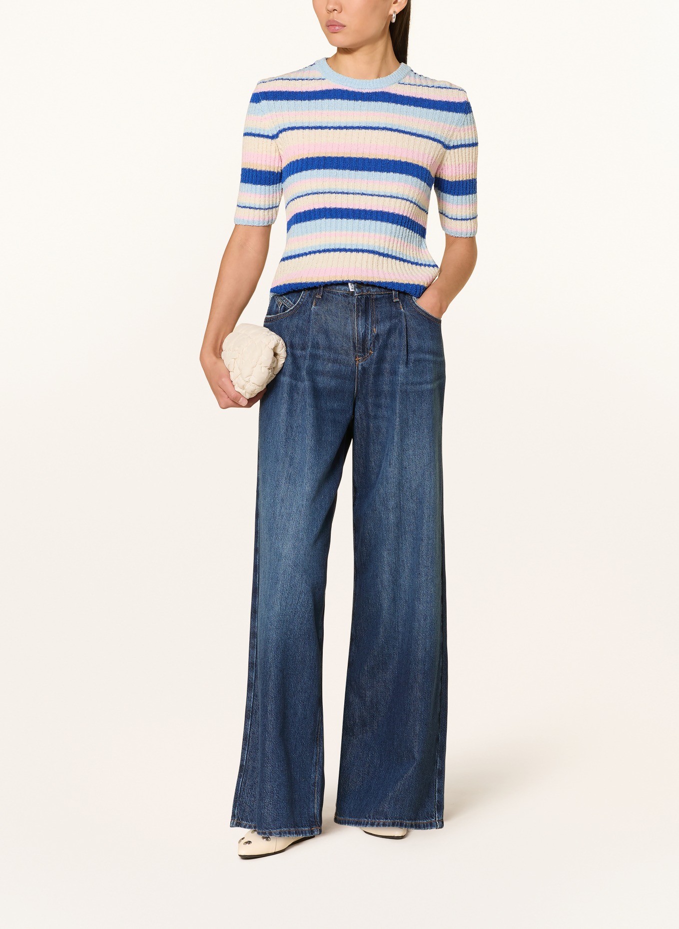 Rich & Royal Strickshirt: HELLBLAU / HELLGELB / BLAU