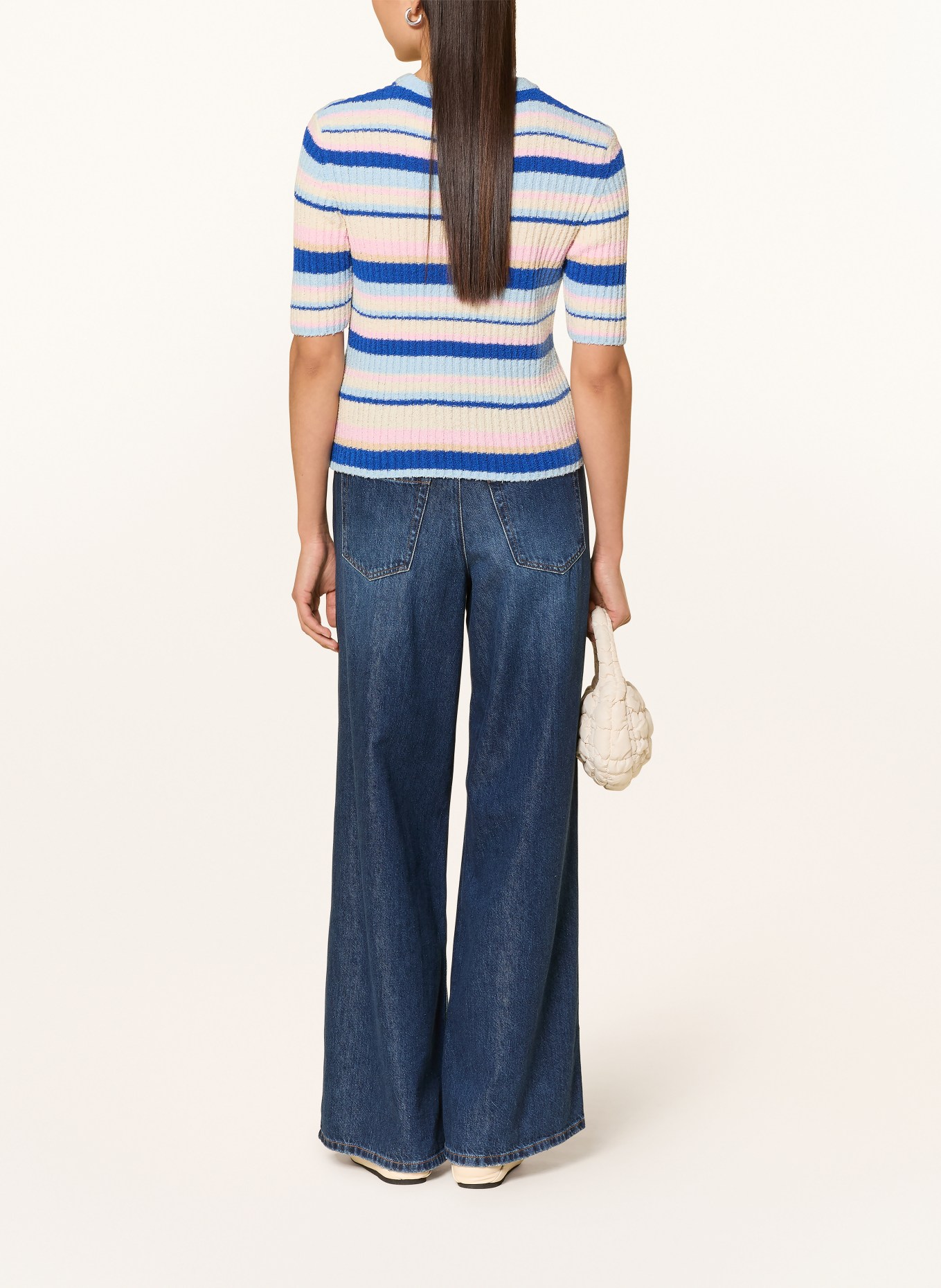 Rich & Royal Strickshirt: HELLBLAU / HELLGELB / BLAU