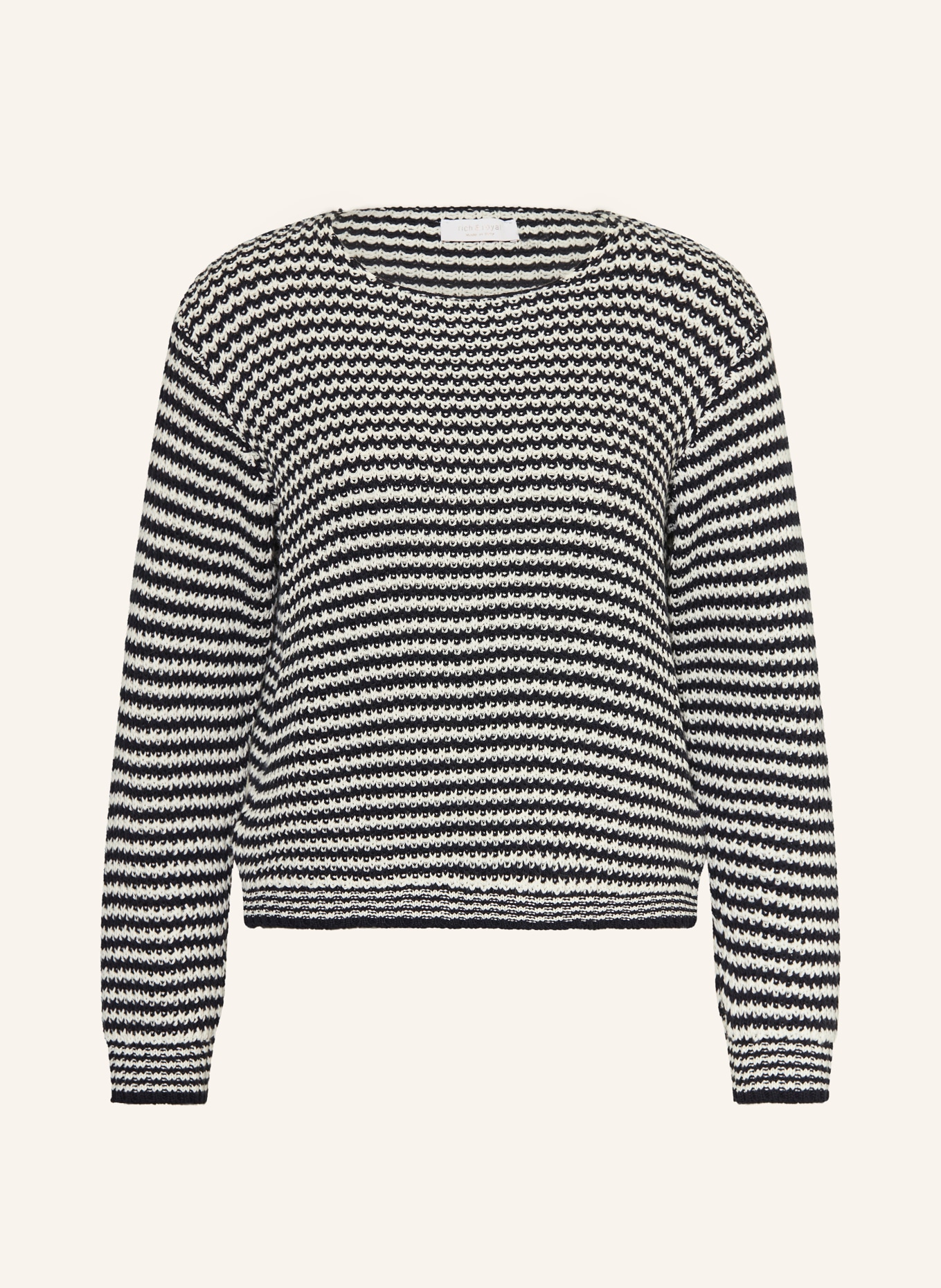 Rich & Royal sweter: CZARNY / BIAŁY