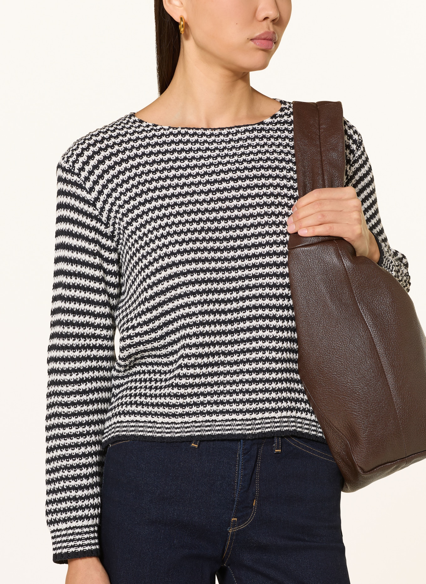 Rich & Royal sweter: CZARNY / BIAŁY