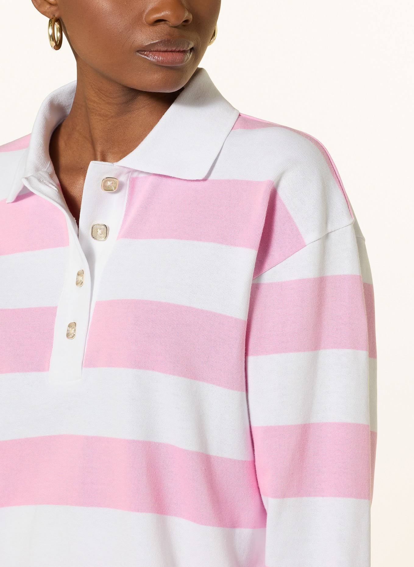 Rich & Royal Rugbyshirt: ROSA / WEISS