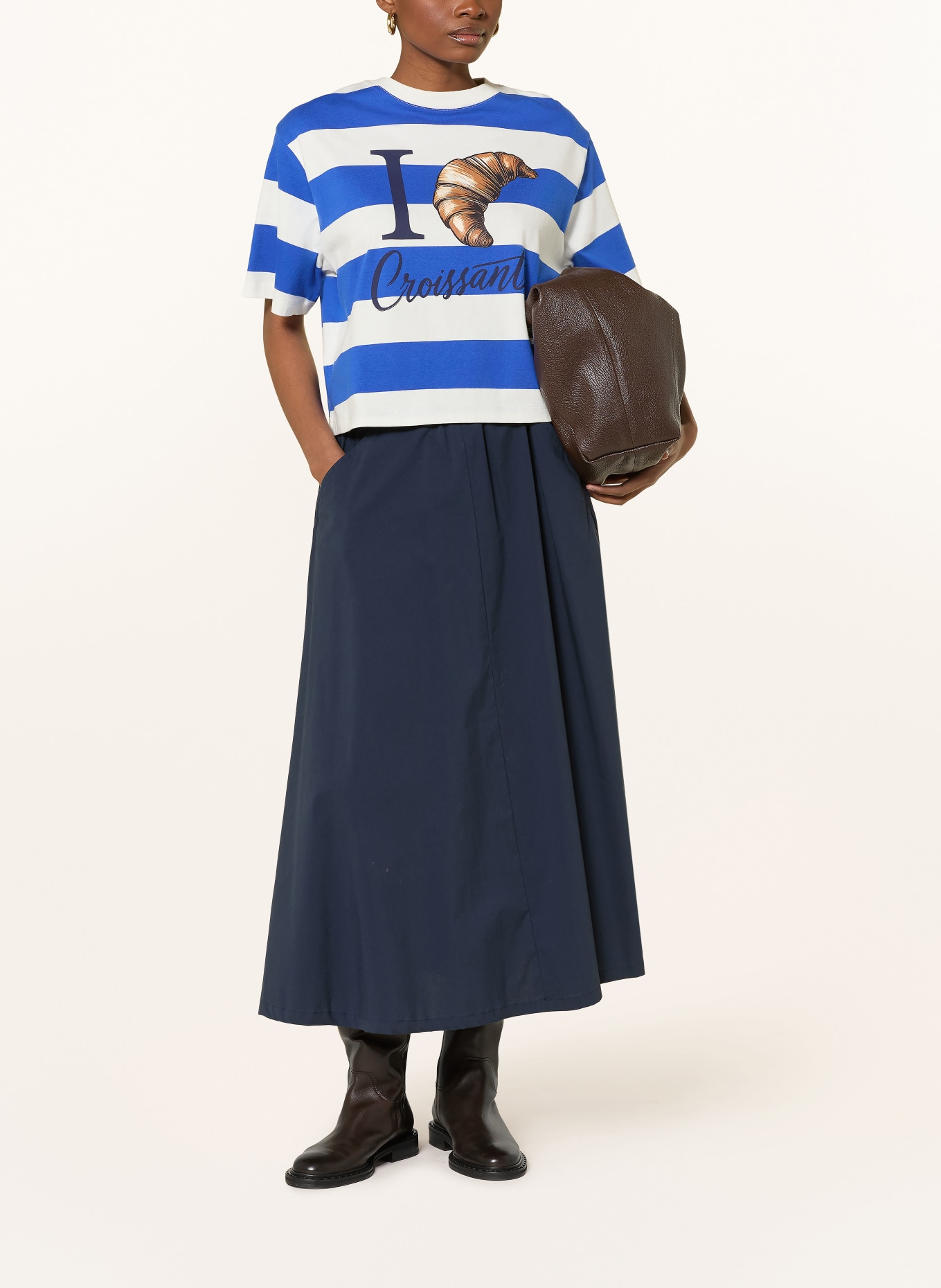 Rich & Royal koszulka: NIEBIESKI / BIAŁY