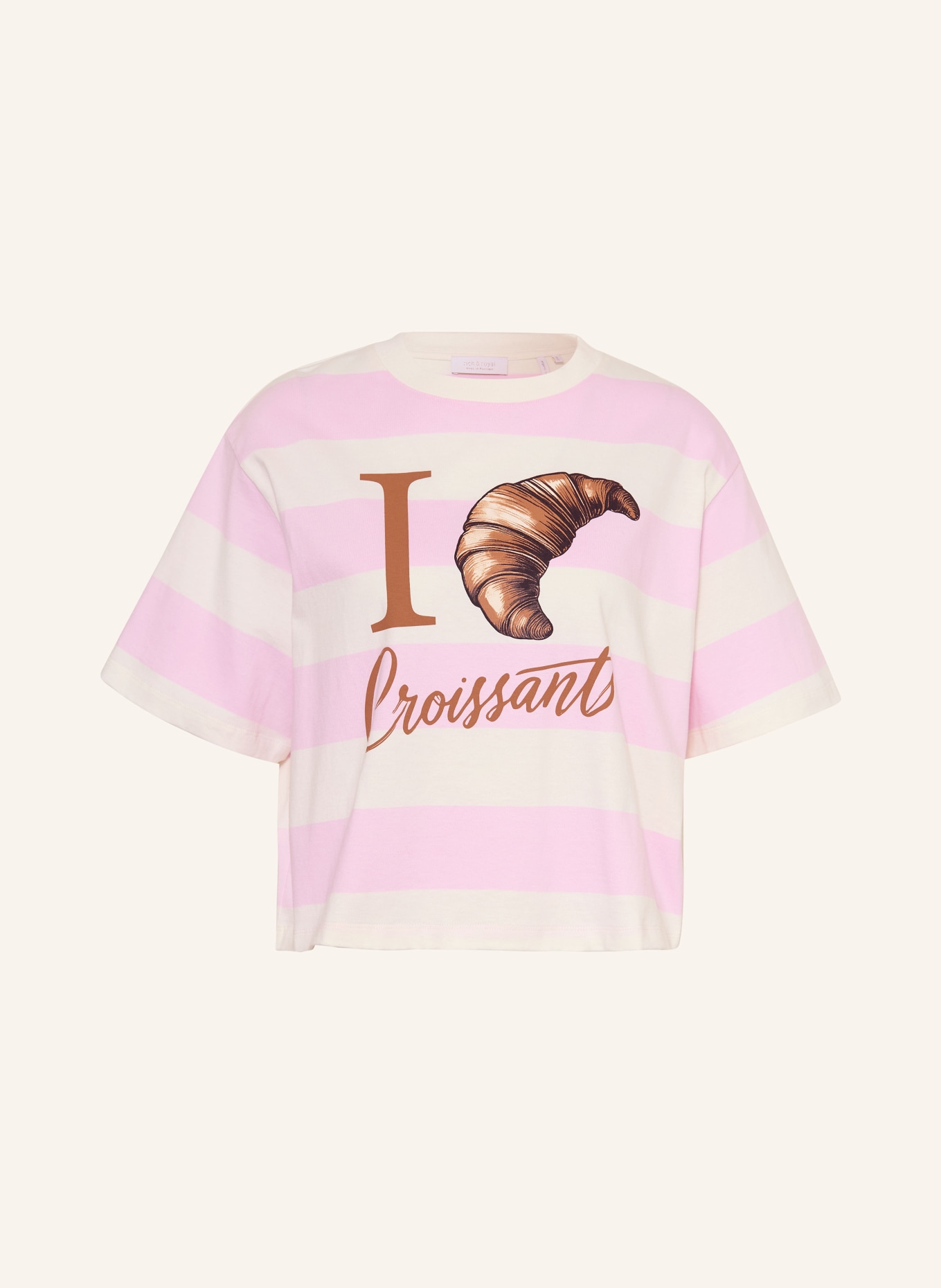 Rich & Royal koszulka: RÓŻOWY / BIAŁY