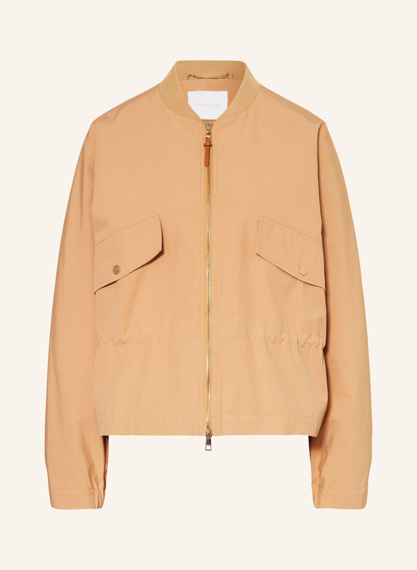 Rich & Royal Blouson: CAMEL