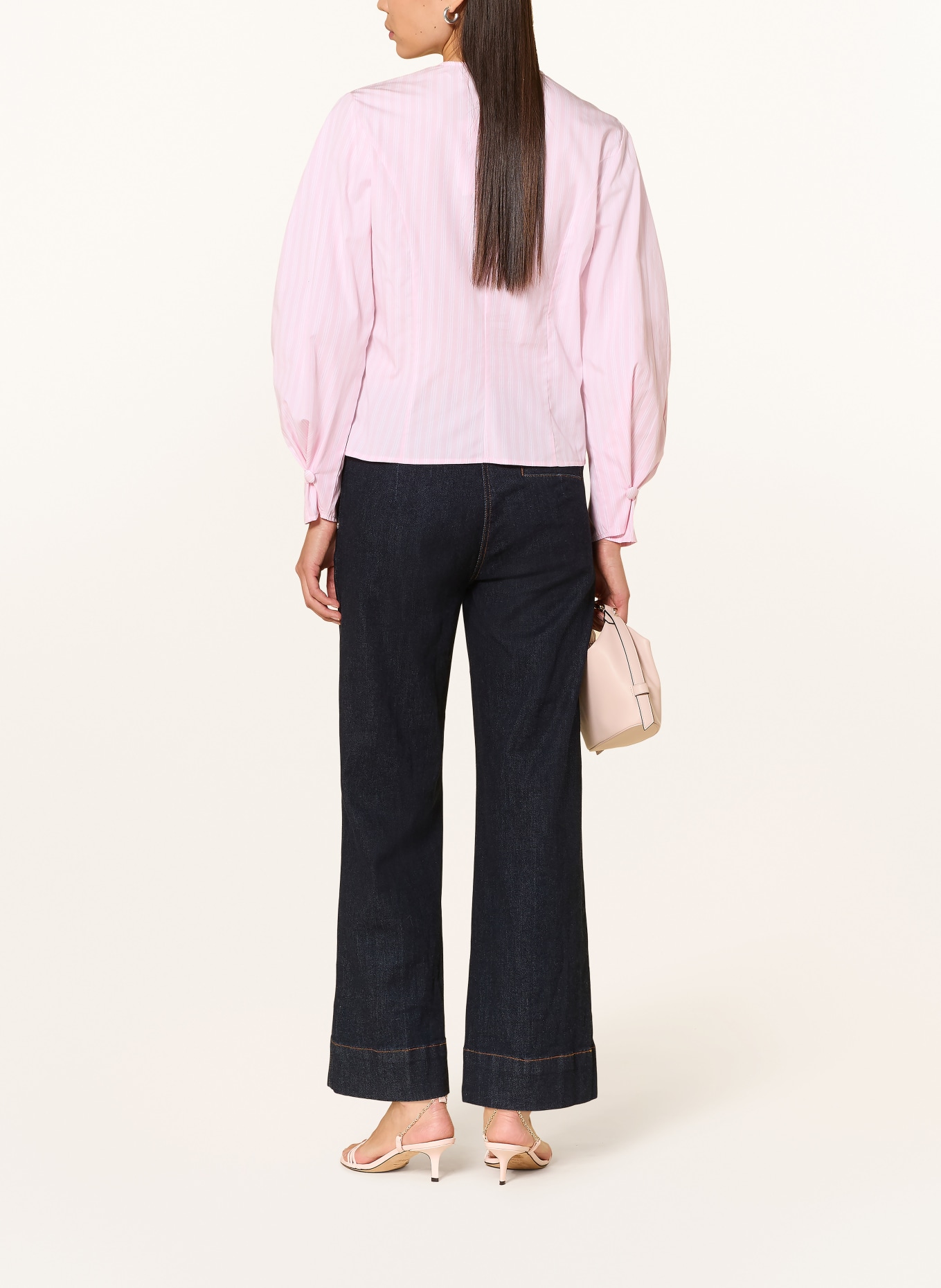 Rich & Royal blouse: PINK / WHITE