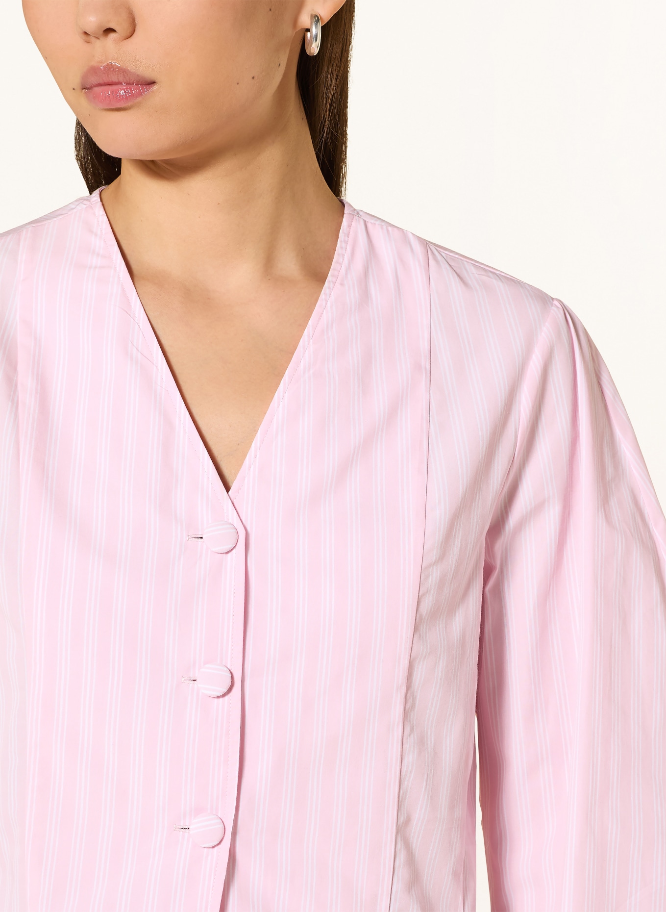 Rich & Royal blouse: PINK / WHITE