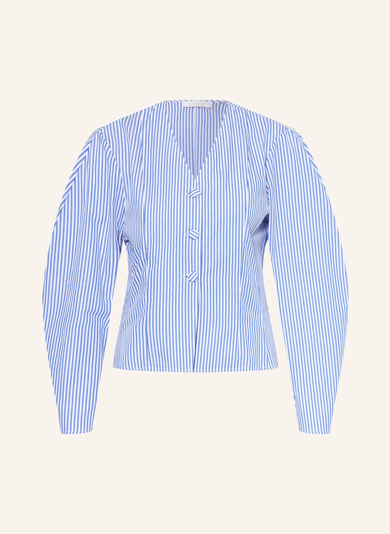 Rich & Royal blouse: BLUE / WHITE