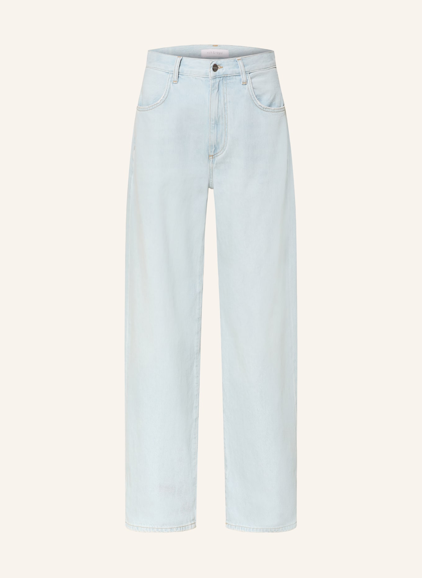 Rich & Royal Wide Leg Jeans: HELLBLAU