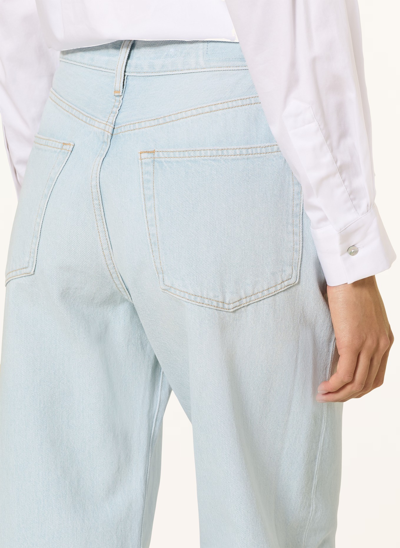 Rich & Royal Wide Leg Jeans: HELLBLAU