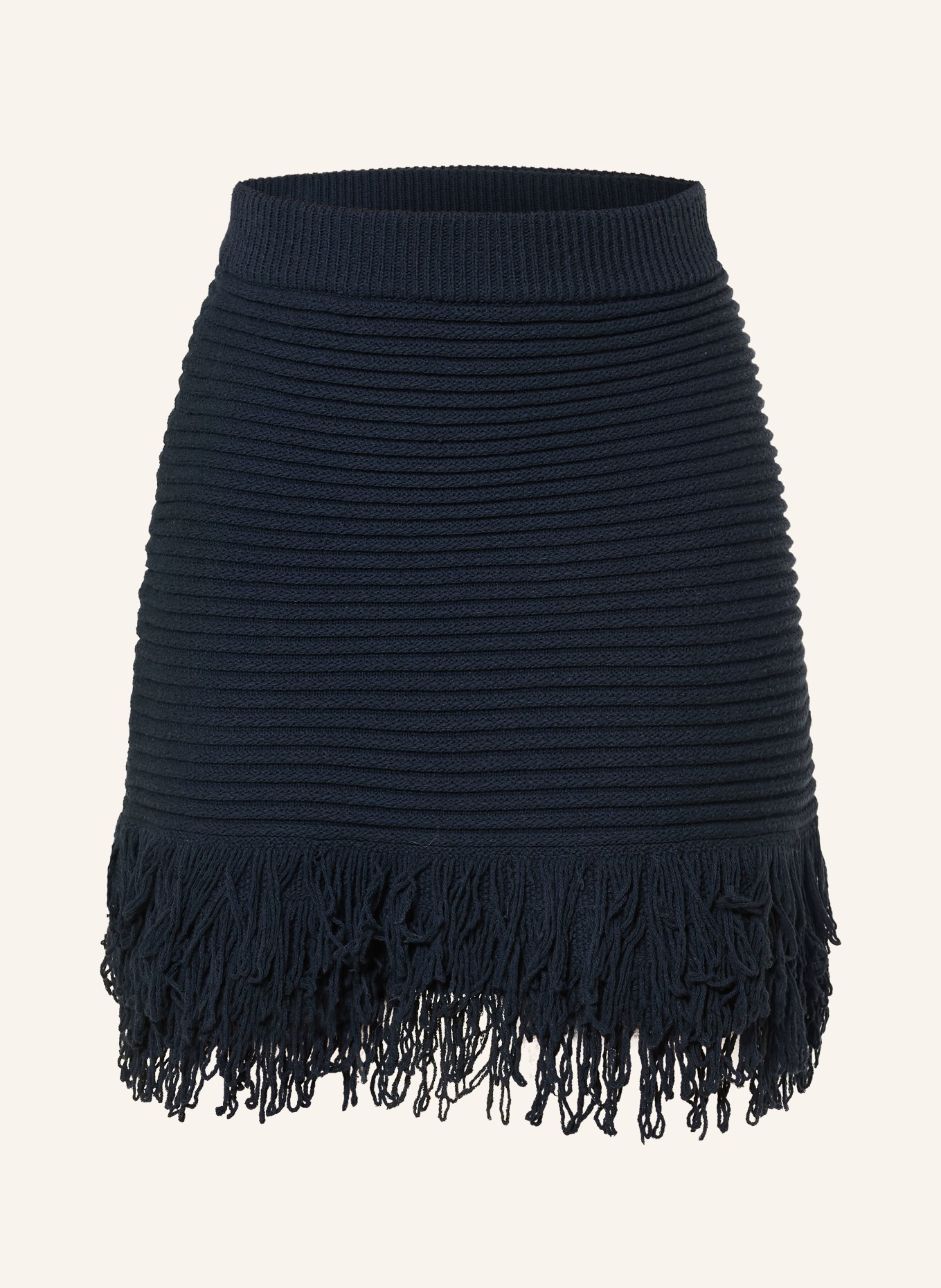 Rich & Royal pletená sukně: TMAVĚ MODRÁ