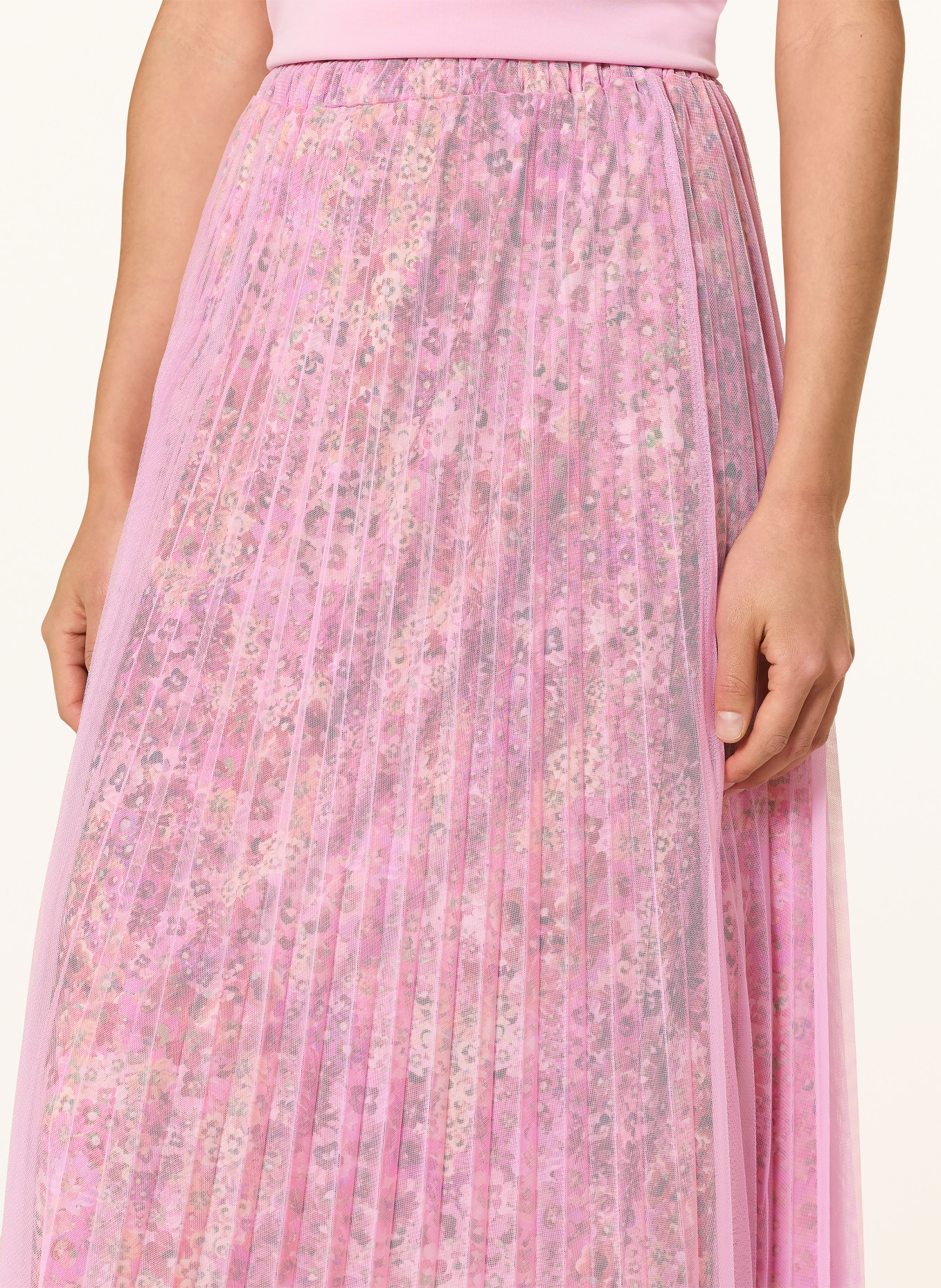 Rich & Royal pleated skirt: PINK