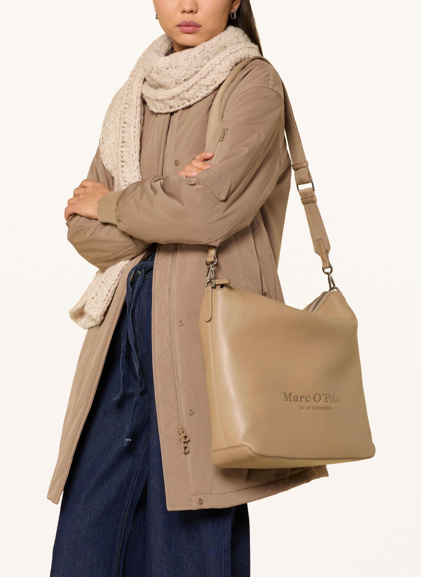 Marc O'Polo Beuteltasche VEKA MEDIUM: BRAUN