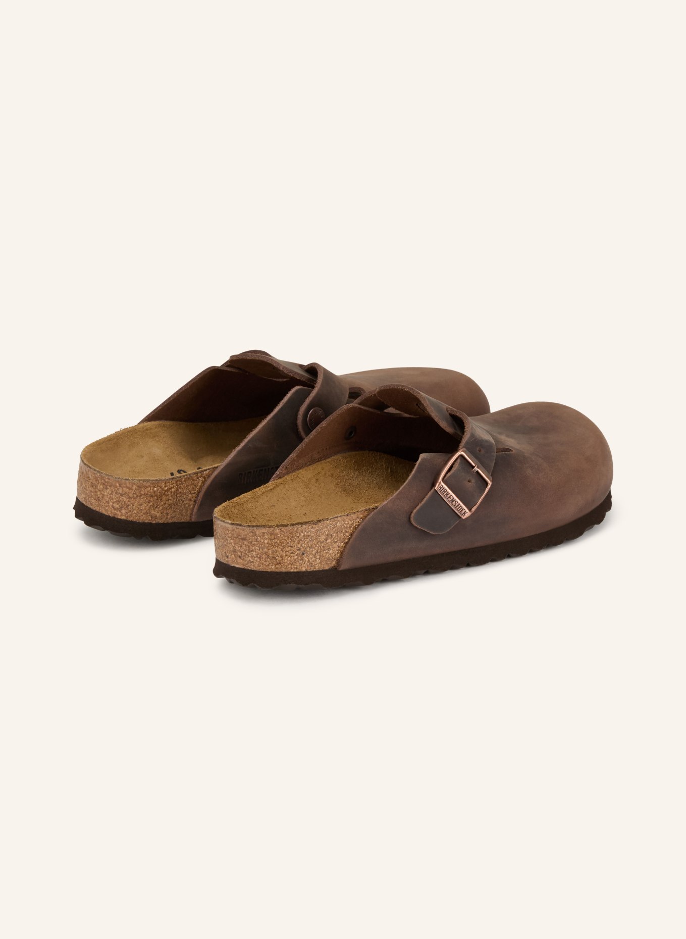 BIRKENSTOCK Klapki BOSTON: CIEMNOBRĄZOWY