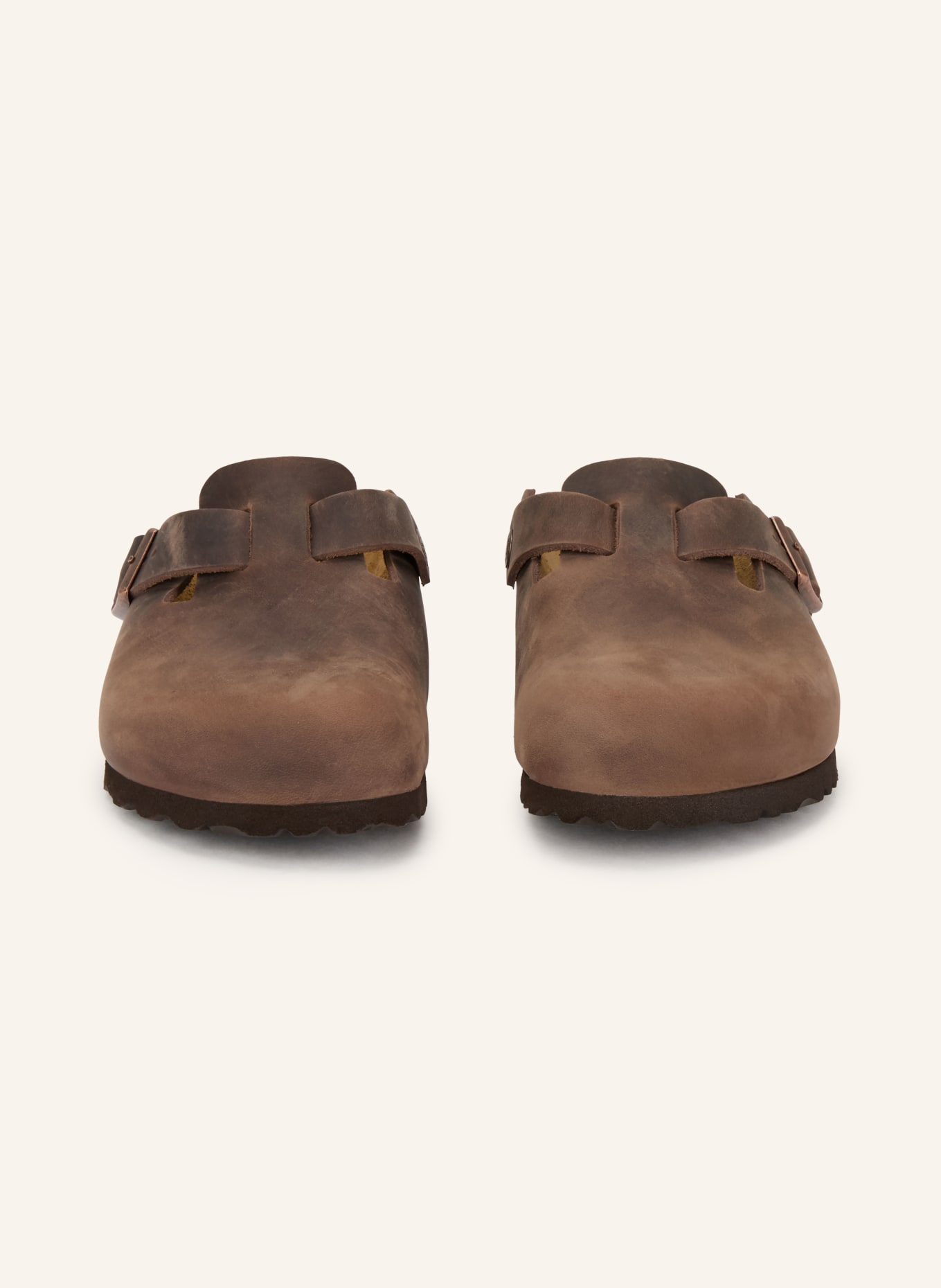 BIRKENSTOCK Klapki BOSTON: CIEMNOBRĄZOWY