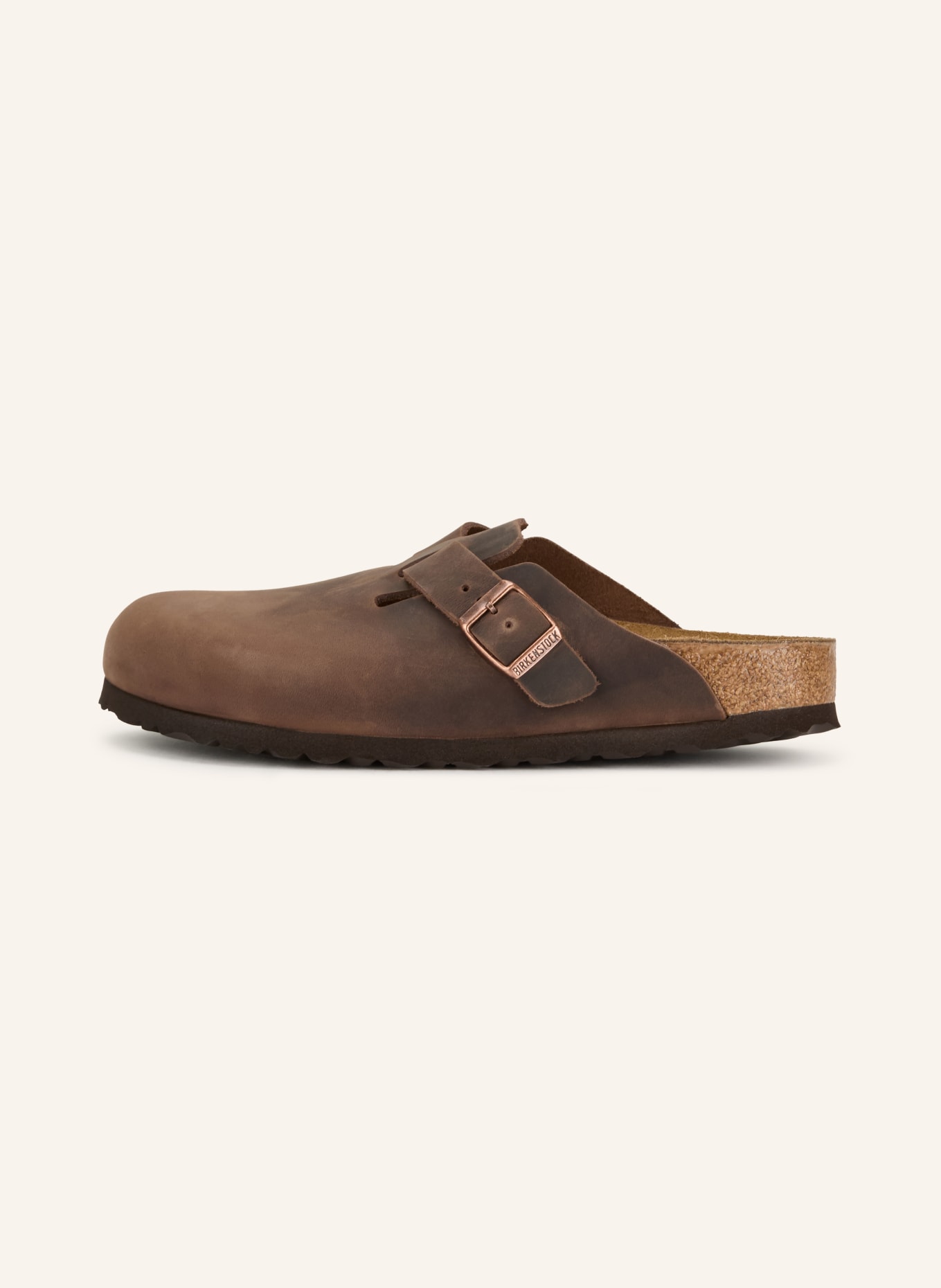 BIRKENSTOCK Klapki BOSTON: CIEMNOBRĄZOWY