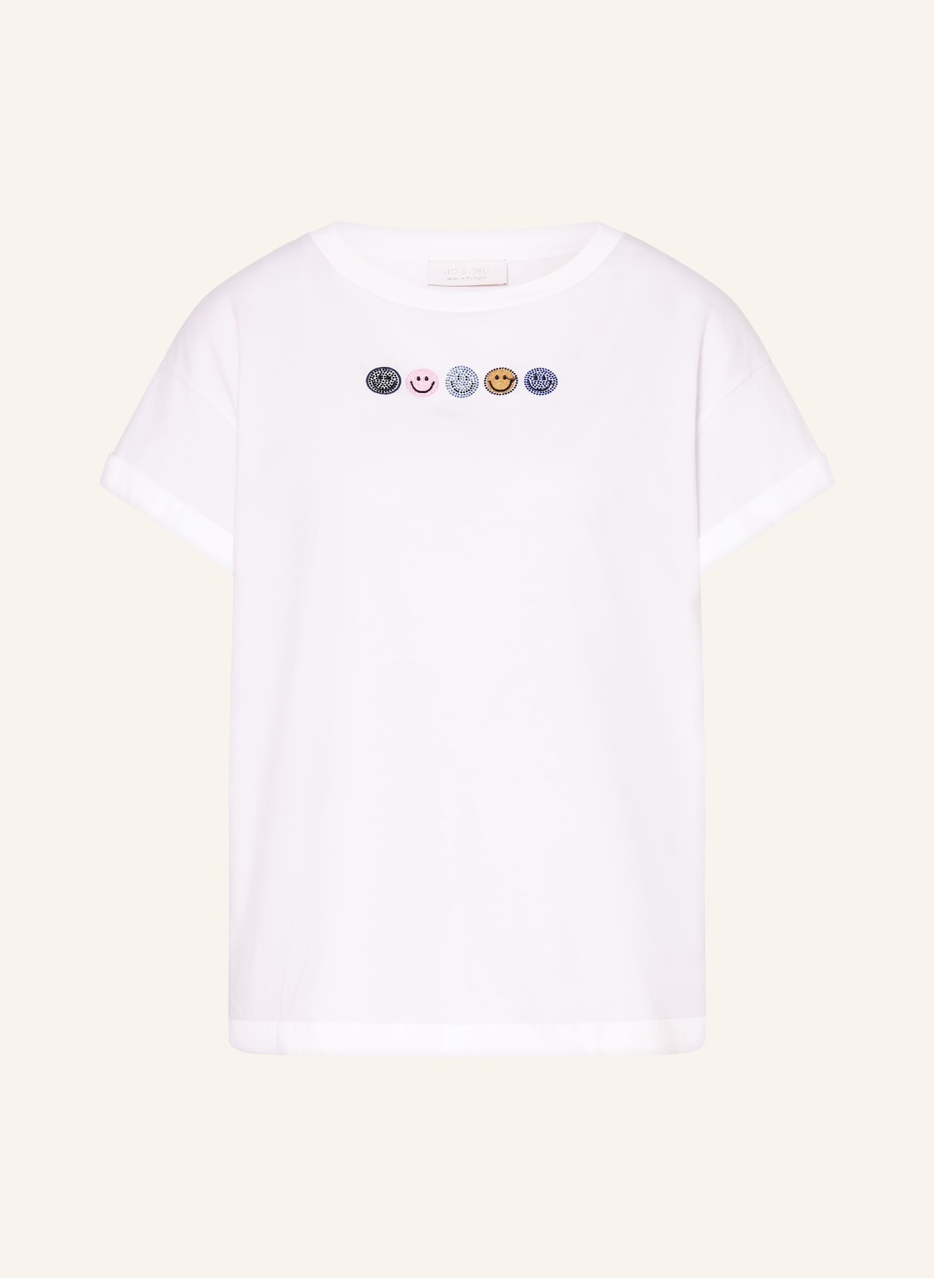 Rich & Royal Tričko s ozdobnými kameny: BÍLÁ