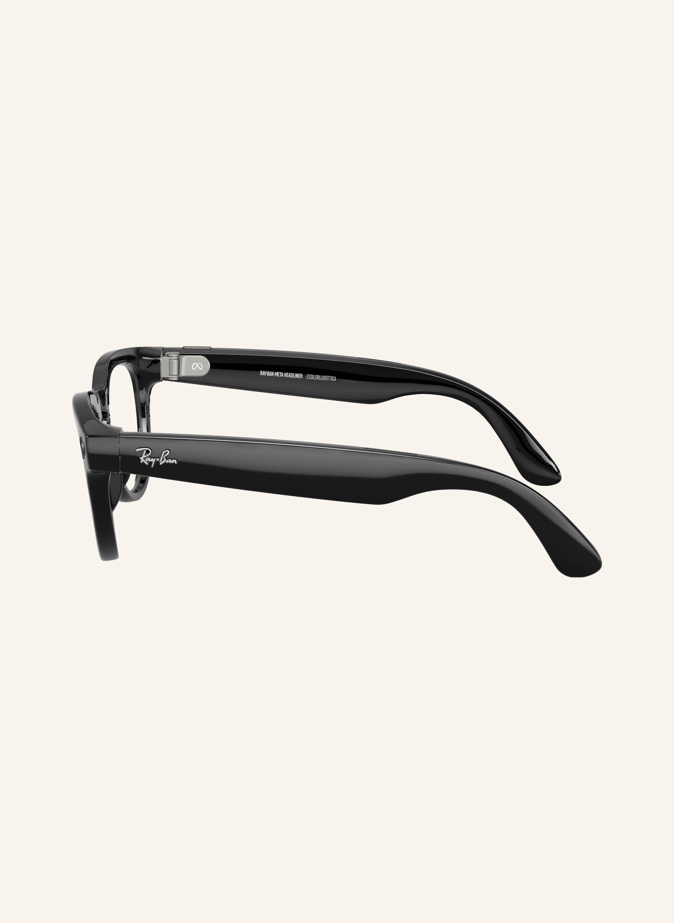 Ray-Ban Smart Glasses RW4013F META HEADLINER: SHINY BLACK /  SAPHIR TRANSITIONS®