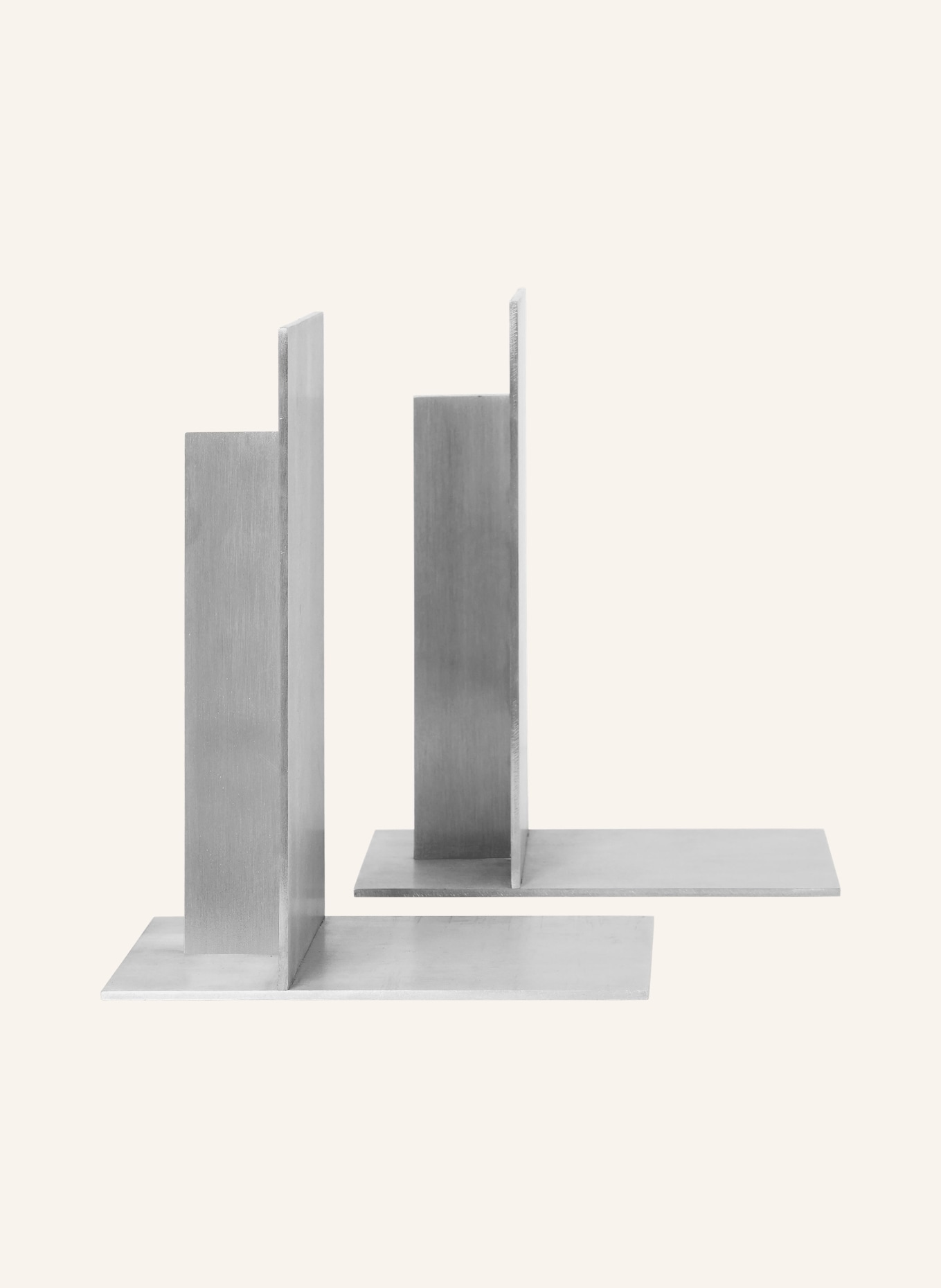 Ferm LIVING Zestaw 2 podpórek do książek LAGER: SREBRNY