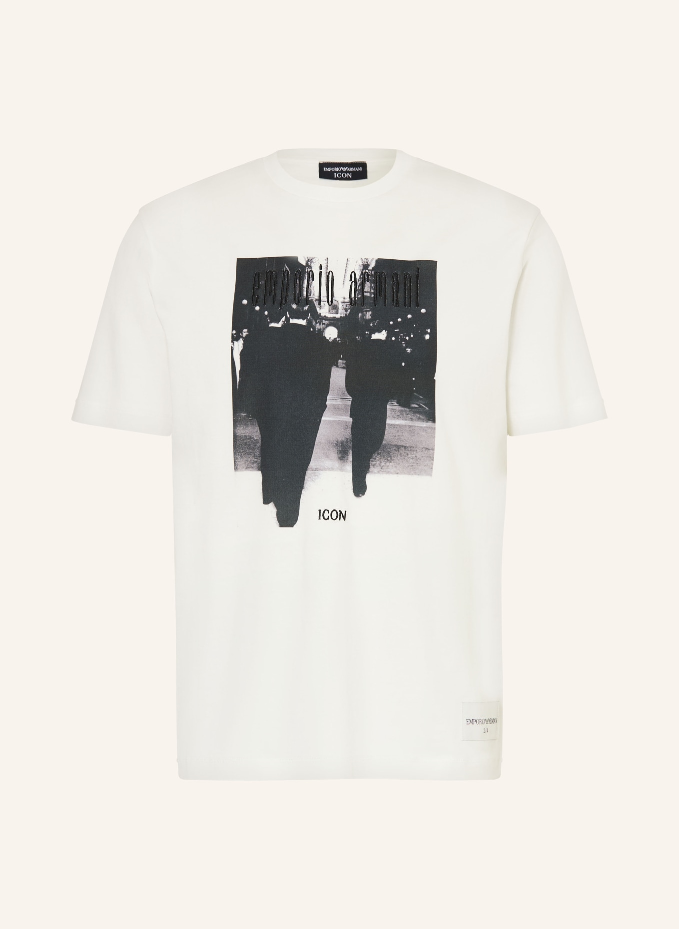 EMPORIO ARMANI T-Shirt: WEISS / SCHWARZ