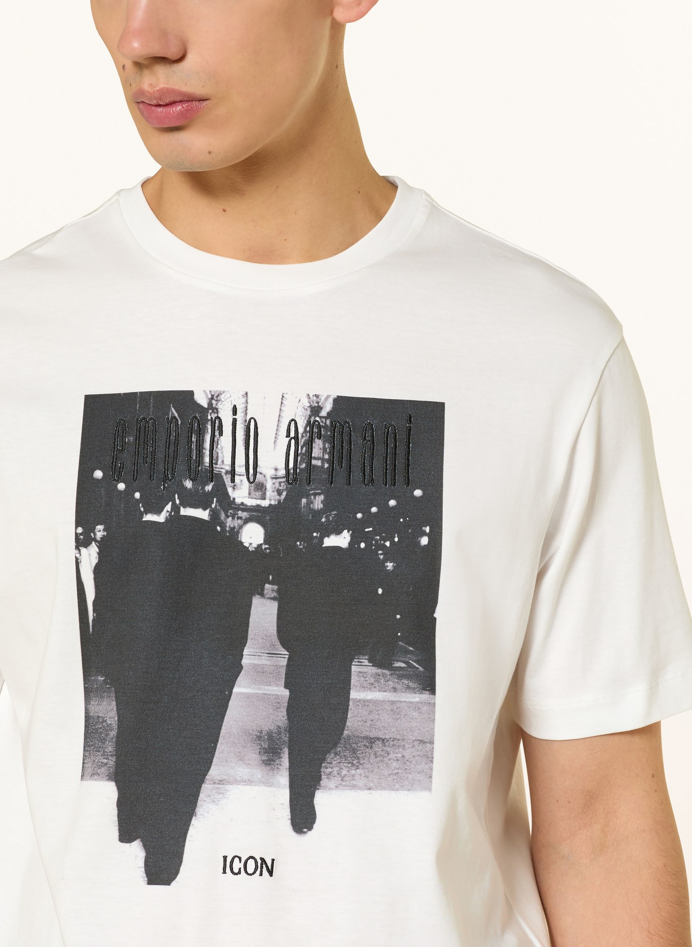 EMPORIO ARMANI T-Shirt: WEISS / SCHWARZ