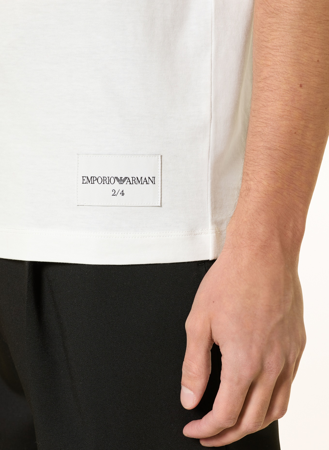 EMPORIO ARMANI T-Shirt: WEISS / SCHWARZ