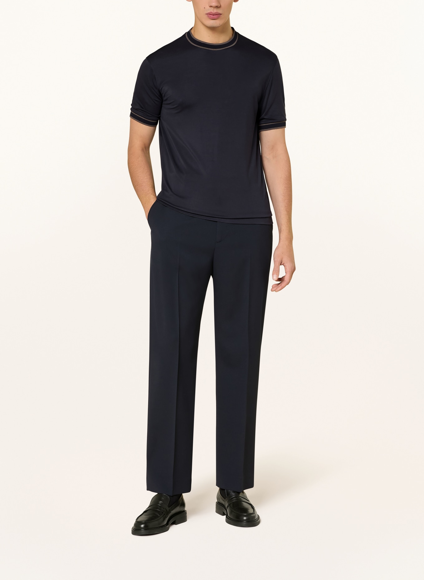 EMPORIO ARMANI T-shirt: BLACK / DARK GRAY