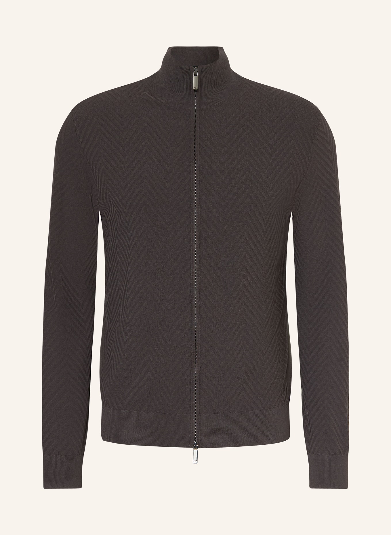 EMPORIO ARMANI Strickjacke: DUNKELBRAUN